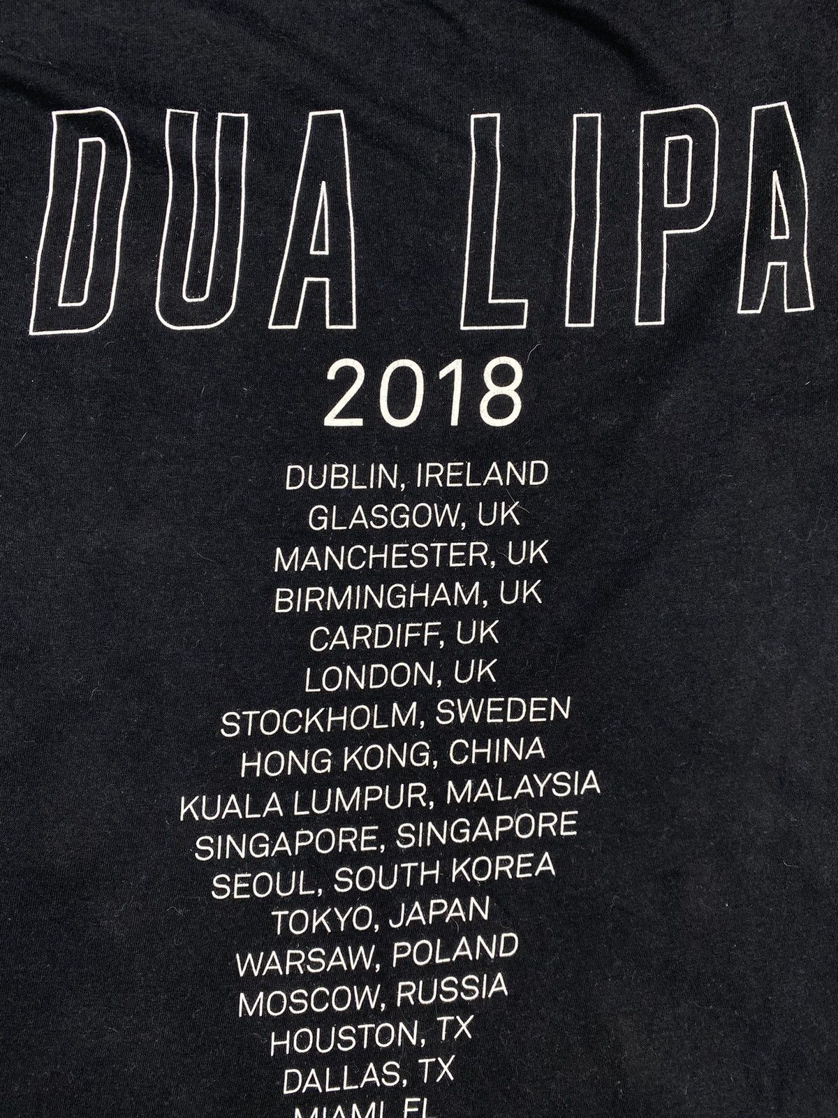 Band Tees Dua Lipa 2018 Tour Tee Shirt Size S Size US S / EU 44-46 / 1 - 8 Thumbnail