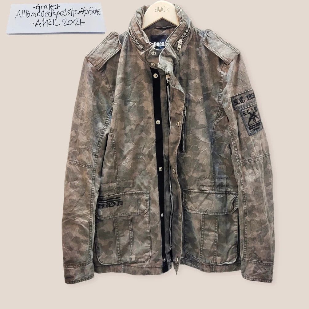 Camo × Military × Vintage 💥BUCKAROO ARMY JACKET ORIGINAL SINCE 1950 ...