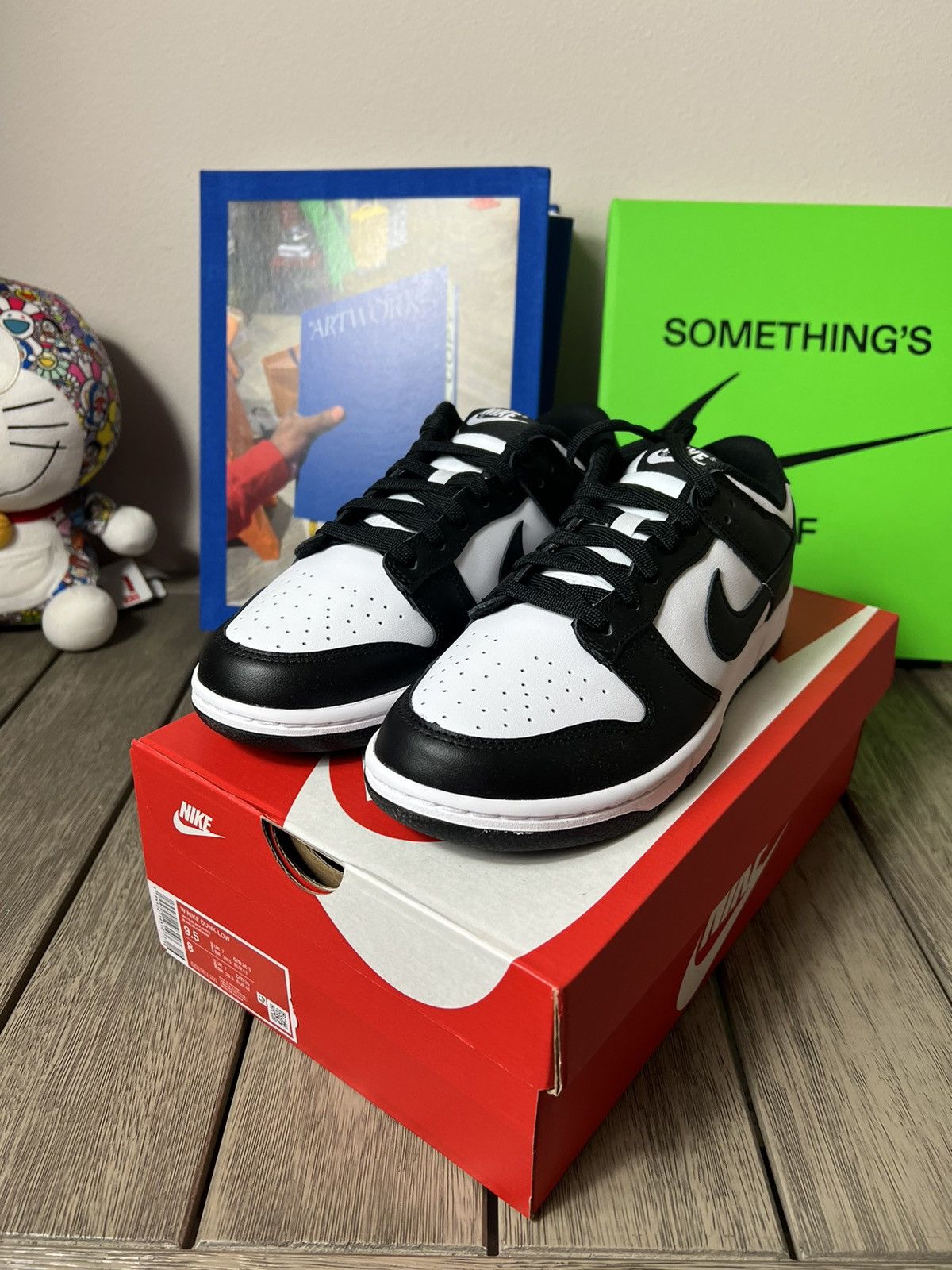 Nike Nike Dunk Low Retro Black White Womens Size US 9.5 / IT 39.5 - 1 Thumbnail