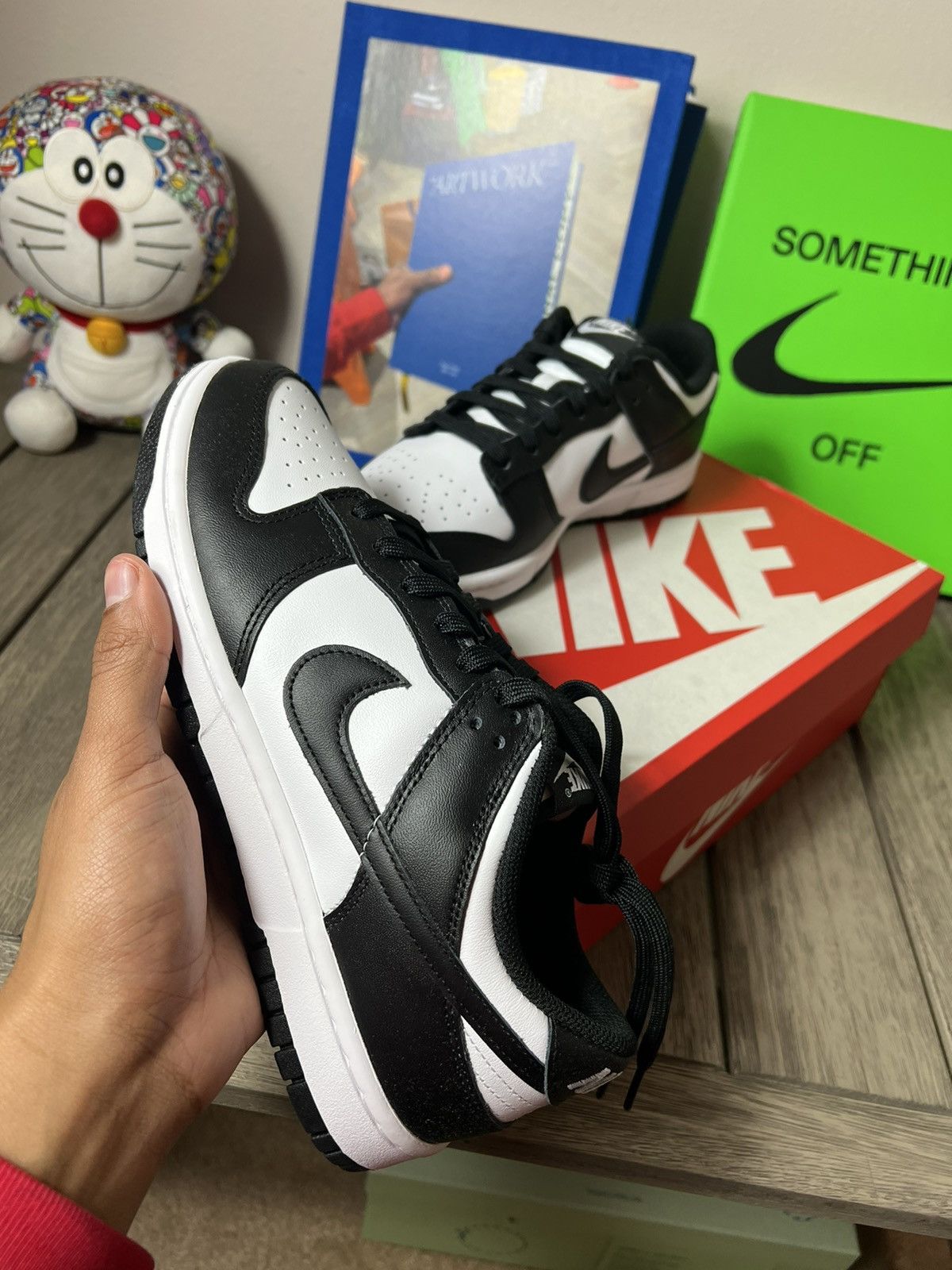 Nike Nike Dunk Low Retro Black White Womens Size US 9.5 / IT 39.5 - 2 Thumbnail