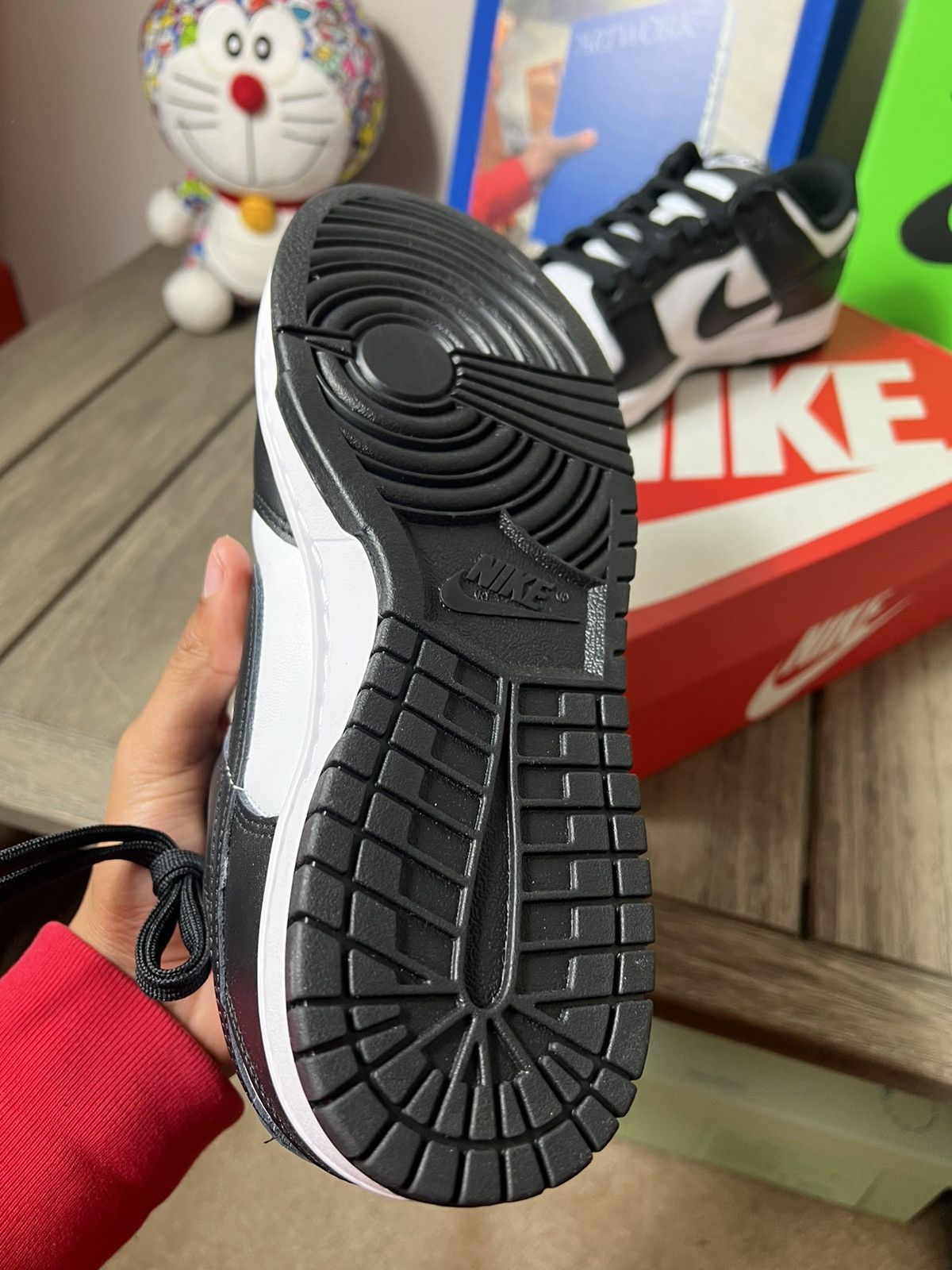 Nike Nike Dunk Low Retro Black White Womens Size US 9.5 / IT 39.5 - 5 Thumbnail