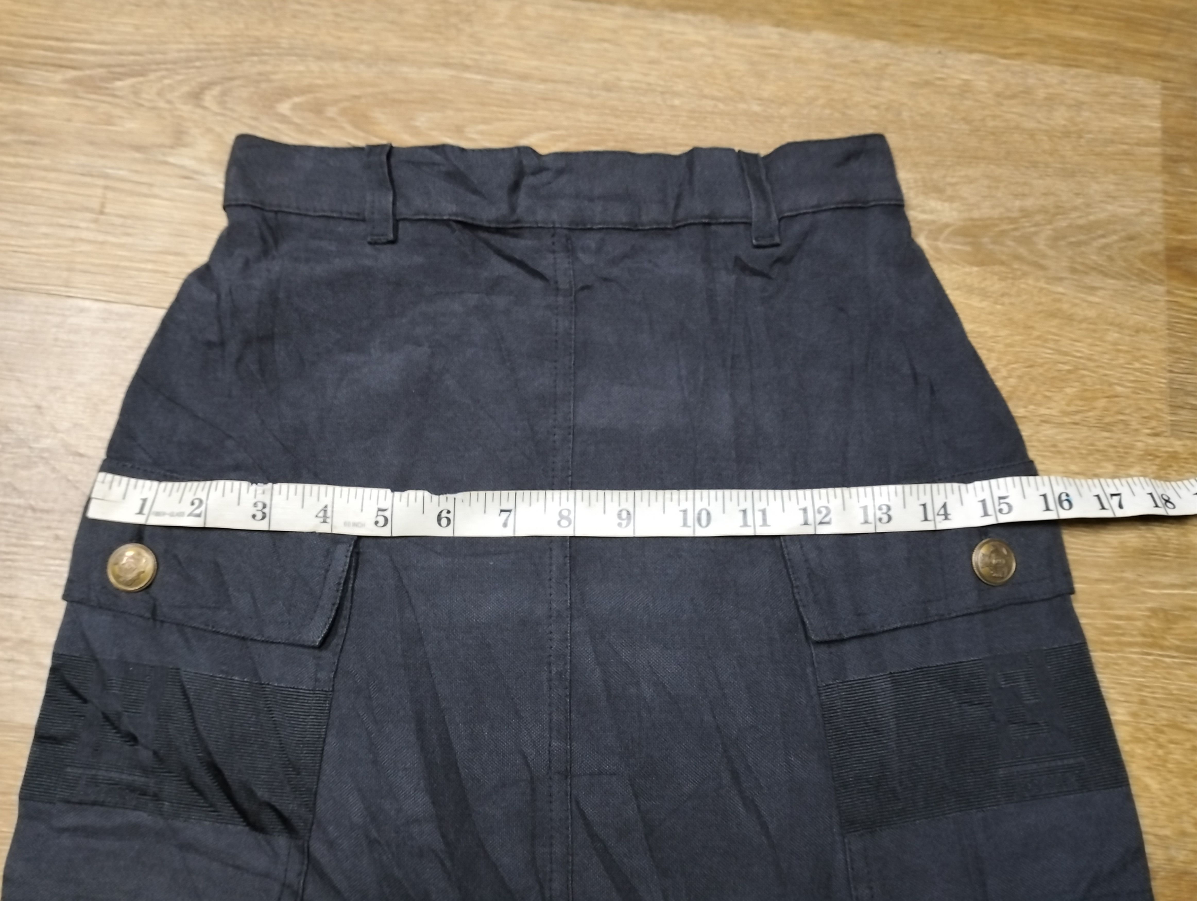 Fendi × Vintage Vintage Fendi Cargo Skirt Nice Design Size 25" / US 0 / IT 36 - 12 Thumbnail