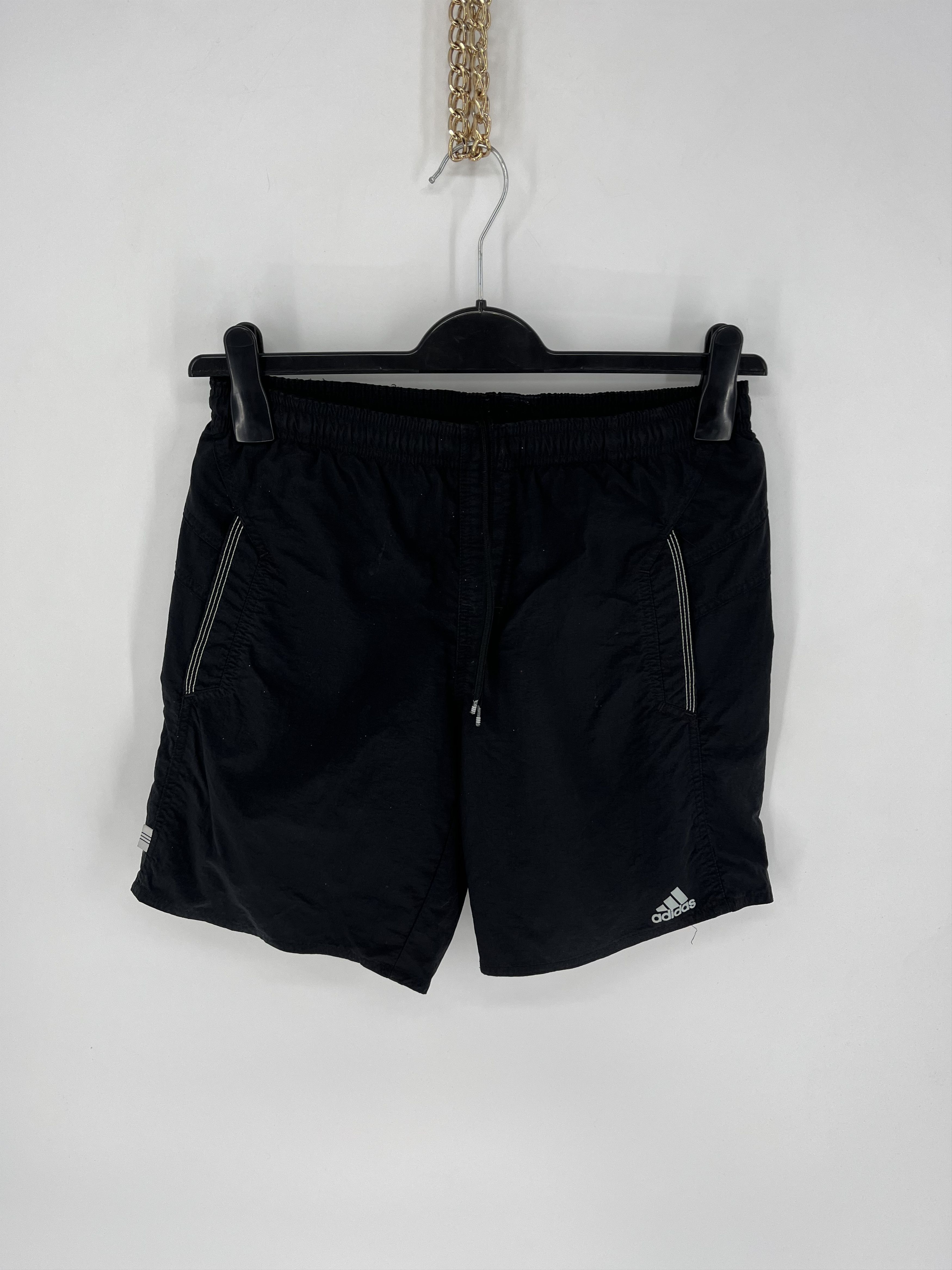 Adidas × Vintage Vintage Y2K Drill Adidas Stripes Logo Shorts Streetwear 90s Size US 30 / EU 46 - 4 Thumbnail