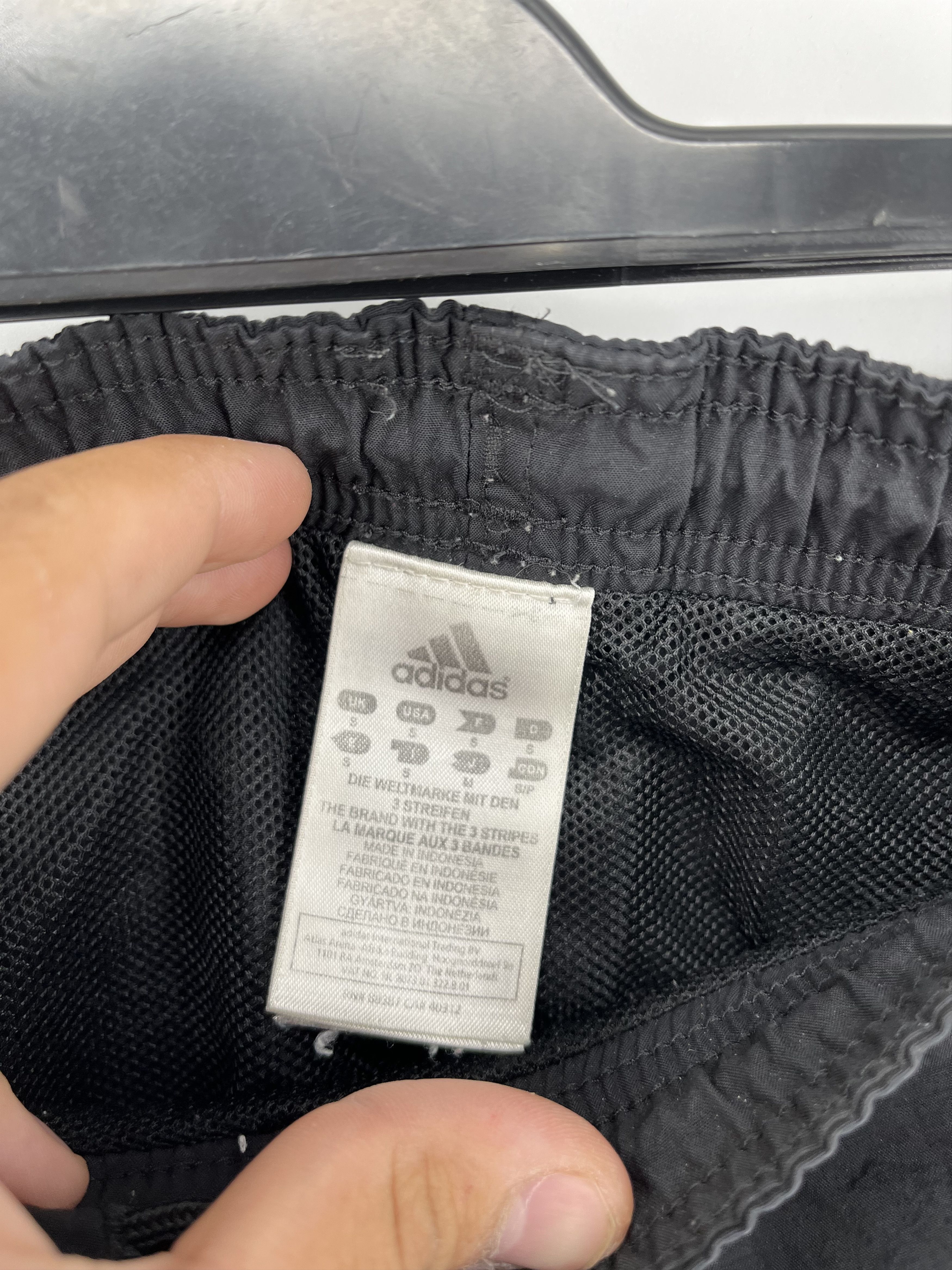 Adidas × Vintage Vintage Y2K Drill Adidas Stripes Logo Shorts Streetwear 90s Size US 30 / EU 46 - 10 Thumbnail