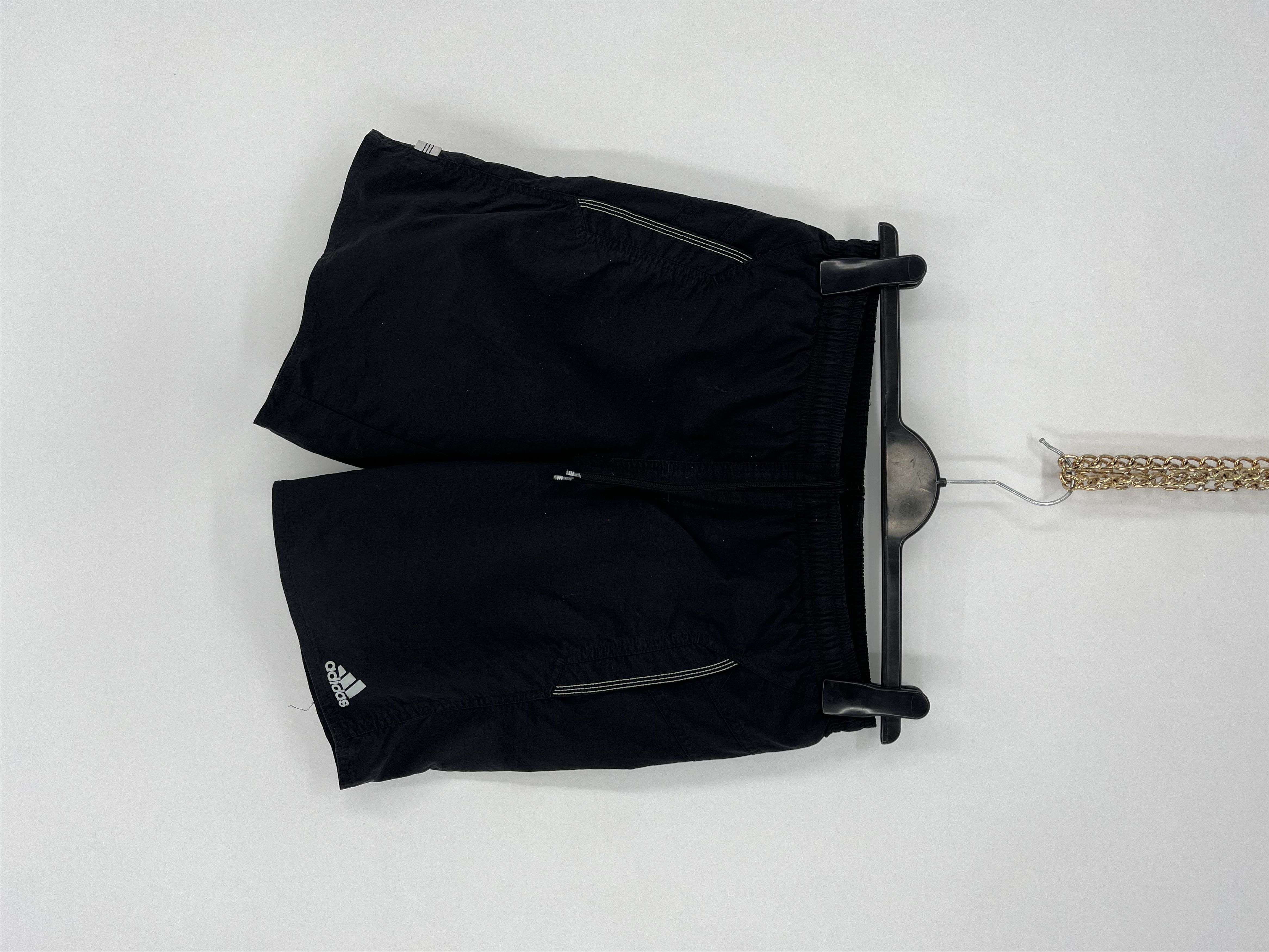 Adidas × Vintage Vintage Y2K Drill Adidas Stripes Logo Shorts Streetwear 90s Size US 30 / EU 46 - 1 Thumbnail