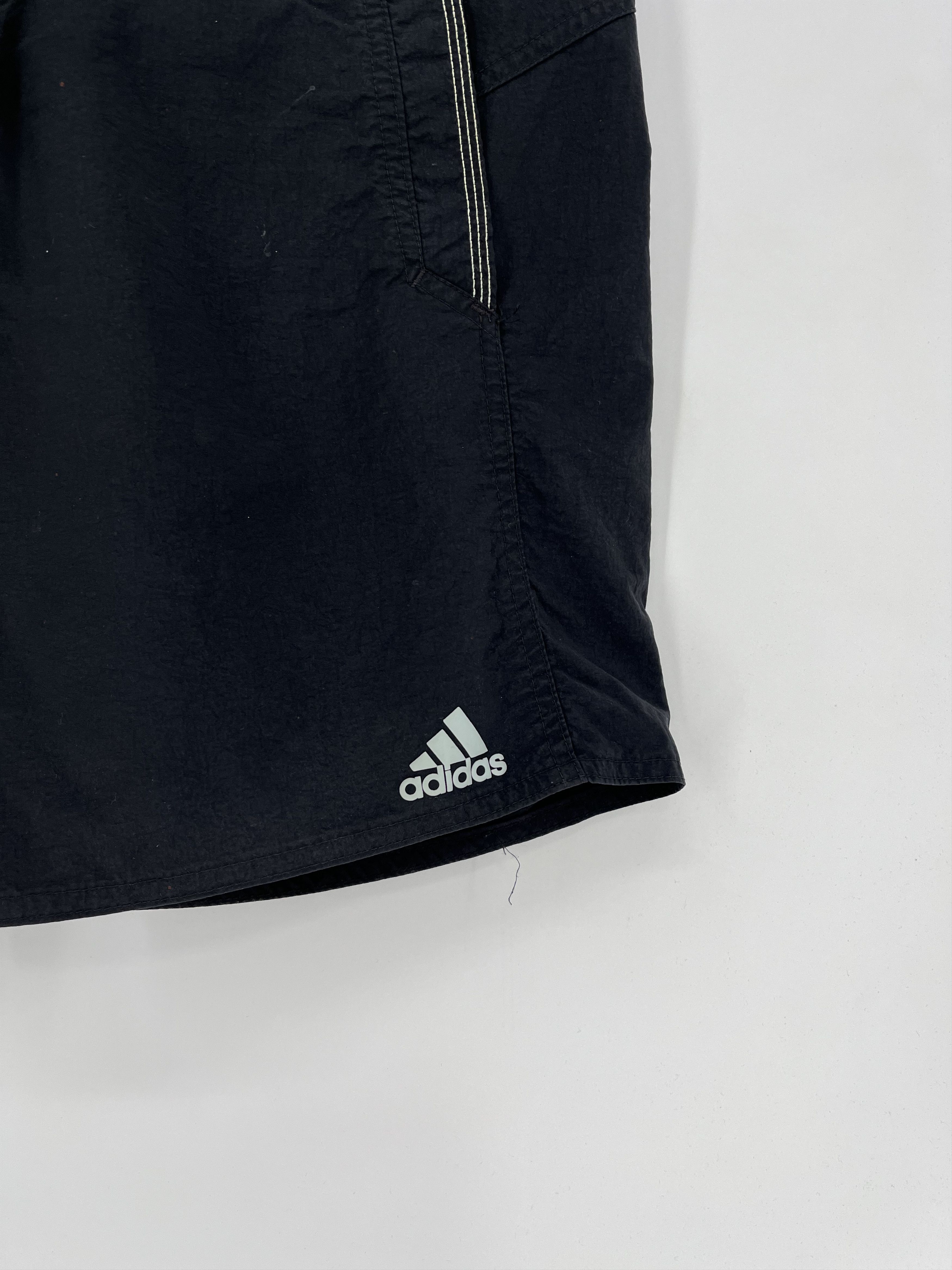 Adidas × Vintage Vintage Y2K Drill Adidas Stripes Logo Shorts Streetwear 90s Size US 30 / EU 46 - 5 Thumbnail