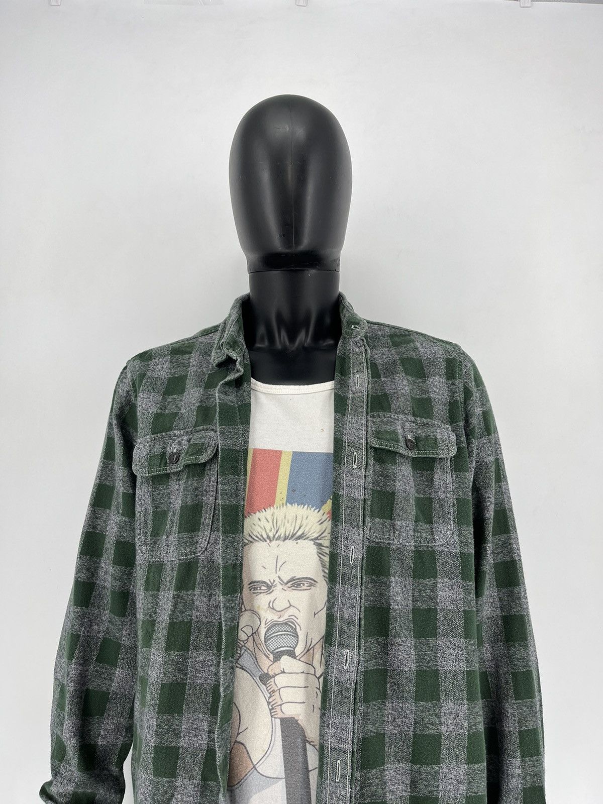 Flannel × Gap Vintage Y2K GAP Flannel Shirt Travis Scott Style Size US L / EU 52-54 / 3 - 6 Thumbnail
