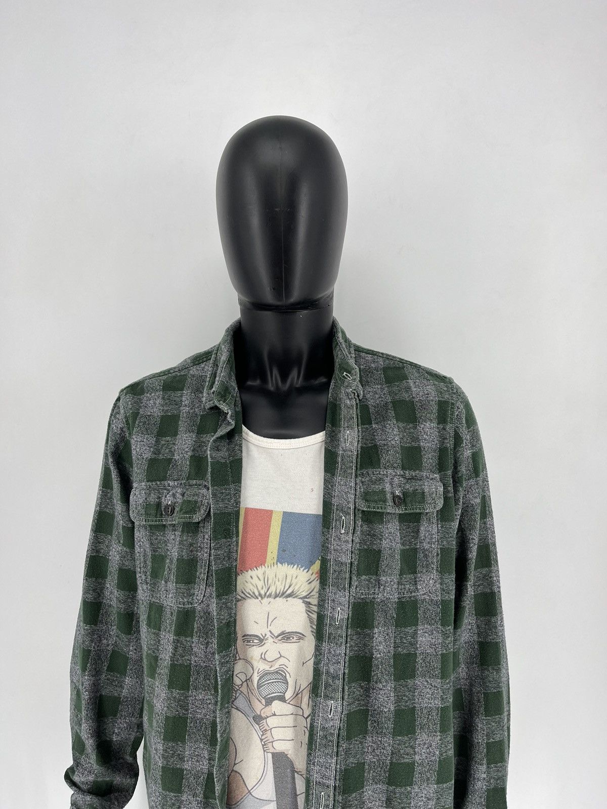 Flannel × Gap Vintage Y2K GAP Flannel Shirt Travis Scott Style Size US L / EU 52-54 / 3 - 1 Thumbnail