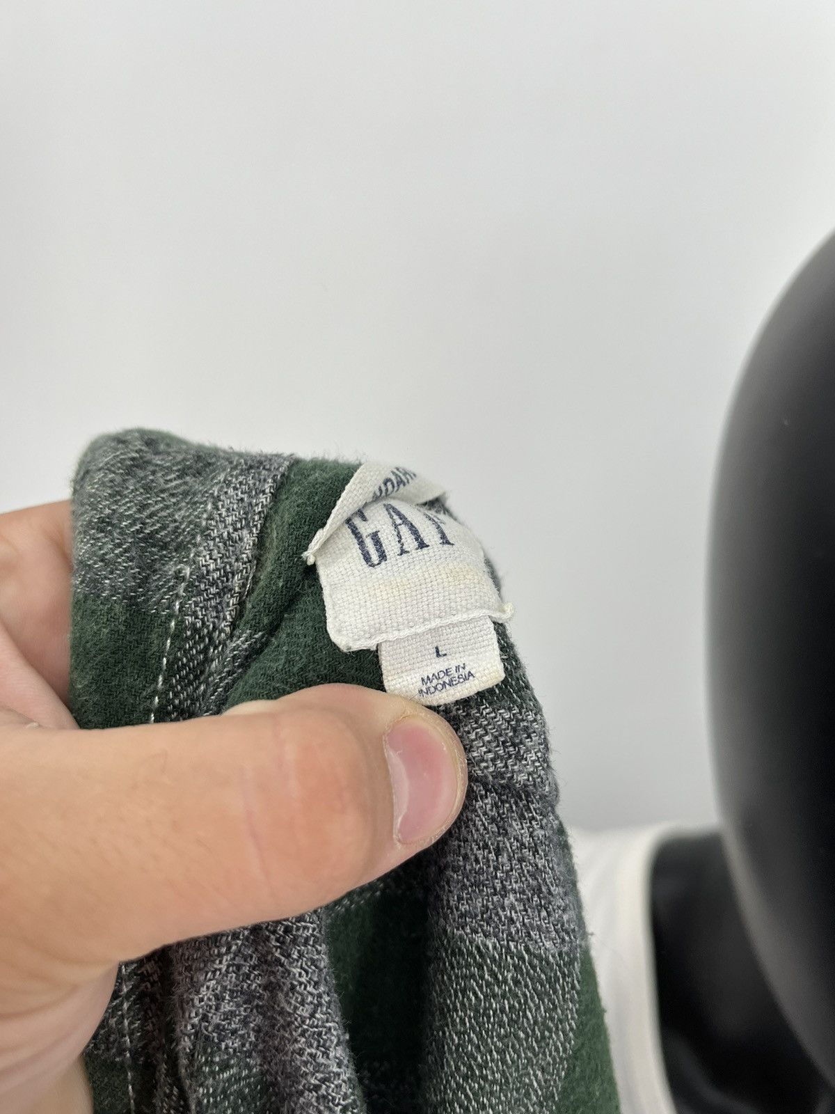 Flannel × Gap Vintage Y2K GAP Flannel Shirt Travis Scott Style Size US L / EU 52-54 / 3 - 9 Thumbnail