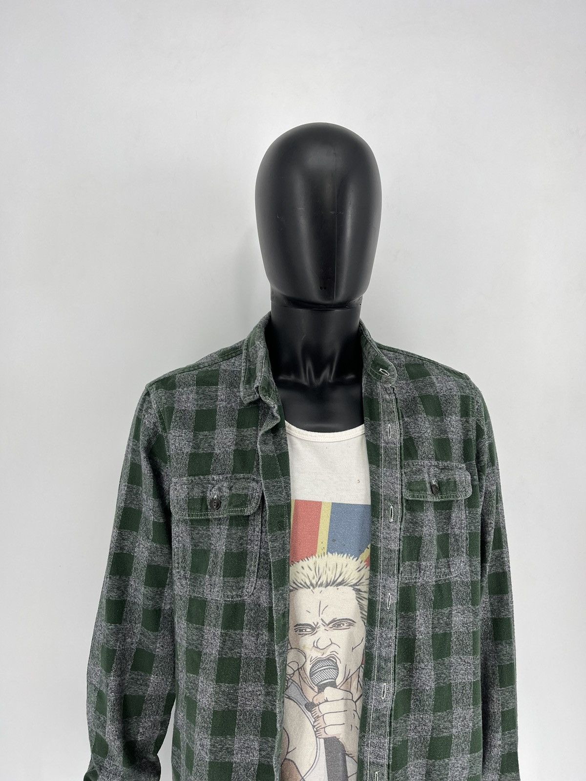 Flannel × Gap Vintage Y2K GAP Flannel Shirt Travis Scott Style Size US L / EU 52-54 / 3 - 3 Thumbnail