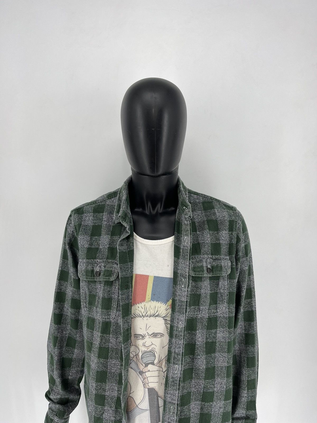 Flannel × Gap Vintage Y2K GAP Flannel Shirt Travis Scott Style Size US L / EU 52-54 / 3 - 5 Thumbnail