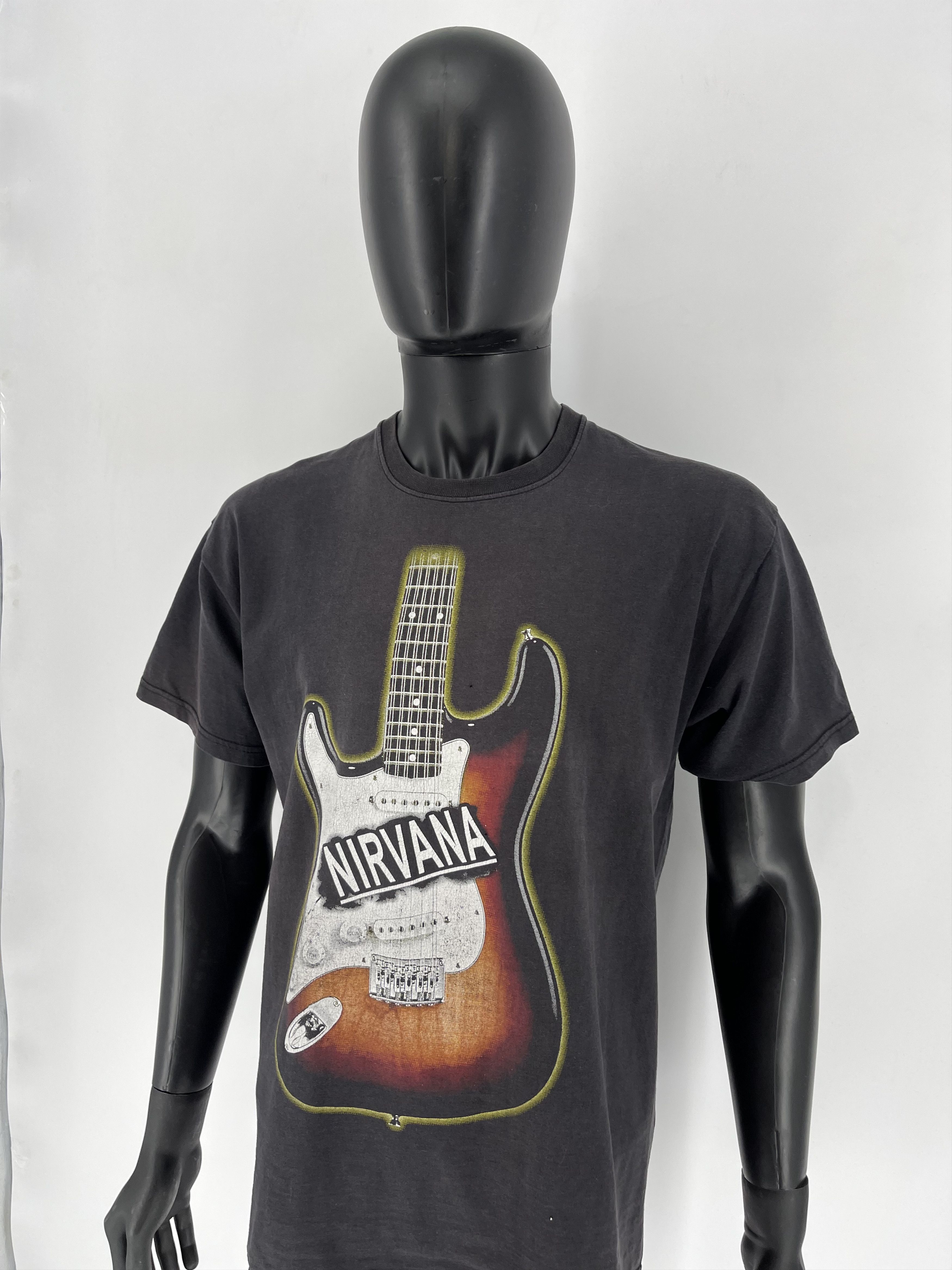 Nirvana × Vintage Vintage 90s NIRVANA KURT COBAIN Tee Shirt Travis Style Size US L / EU 52-54 / 3 - 4 Thumbnail
