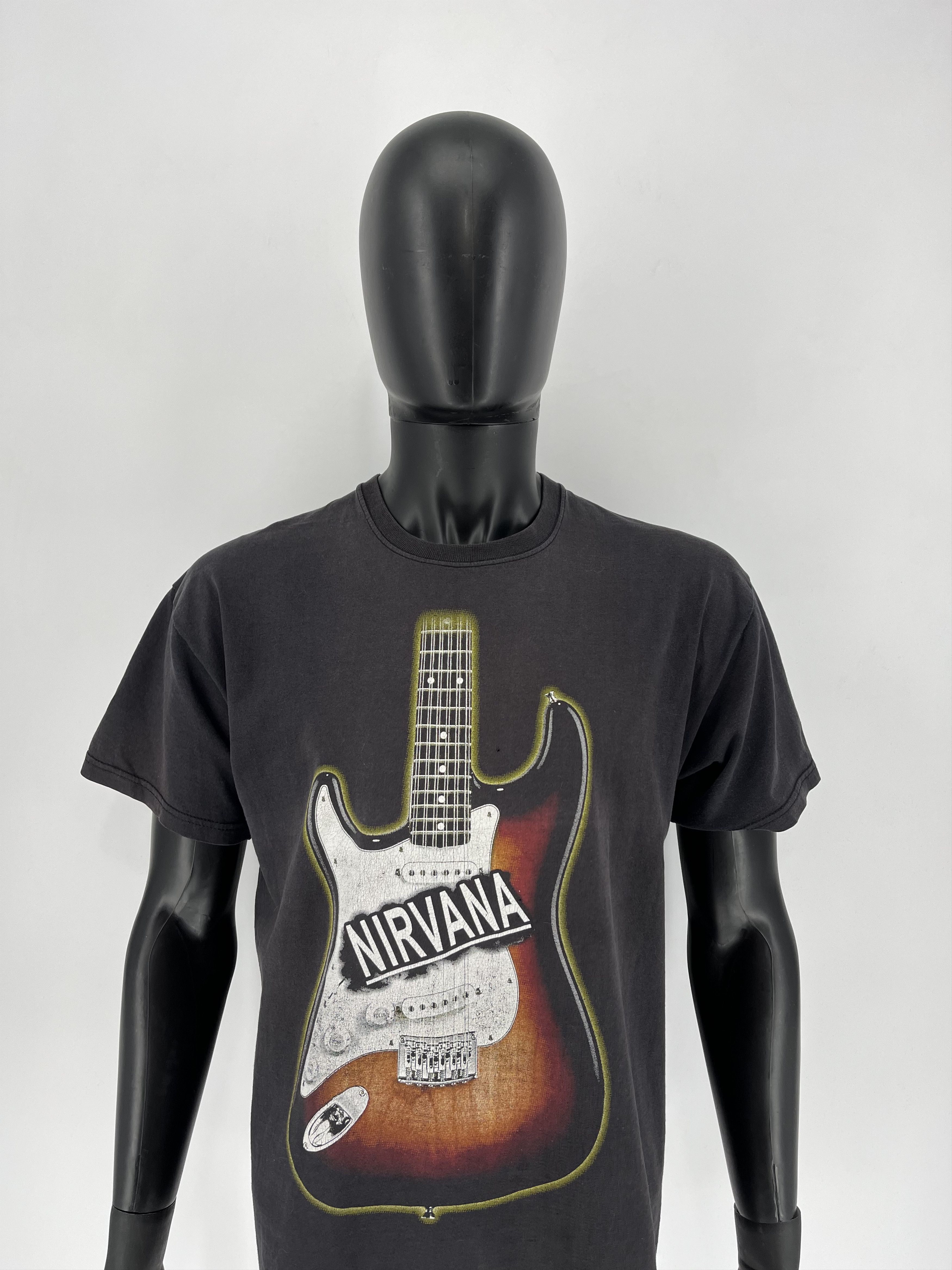 Nirvana × Vintage Vintage 90s NIRVANA KURT COBAIN Tee Shirt Travis Style Size US L / EU 52-54 / 3 - 1 Thumbnail