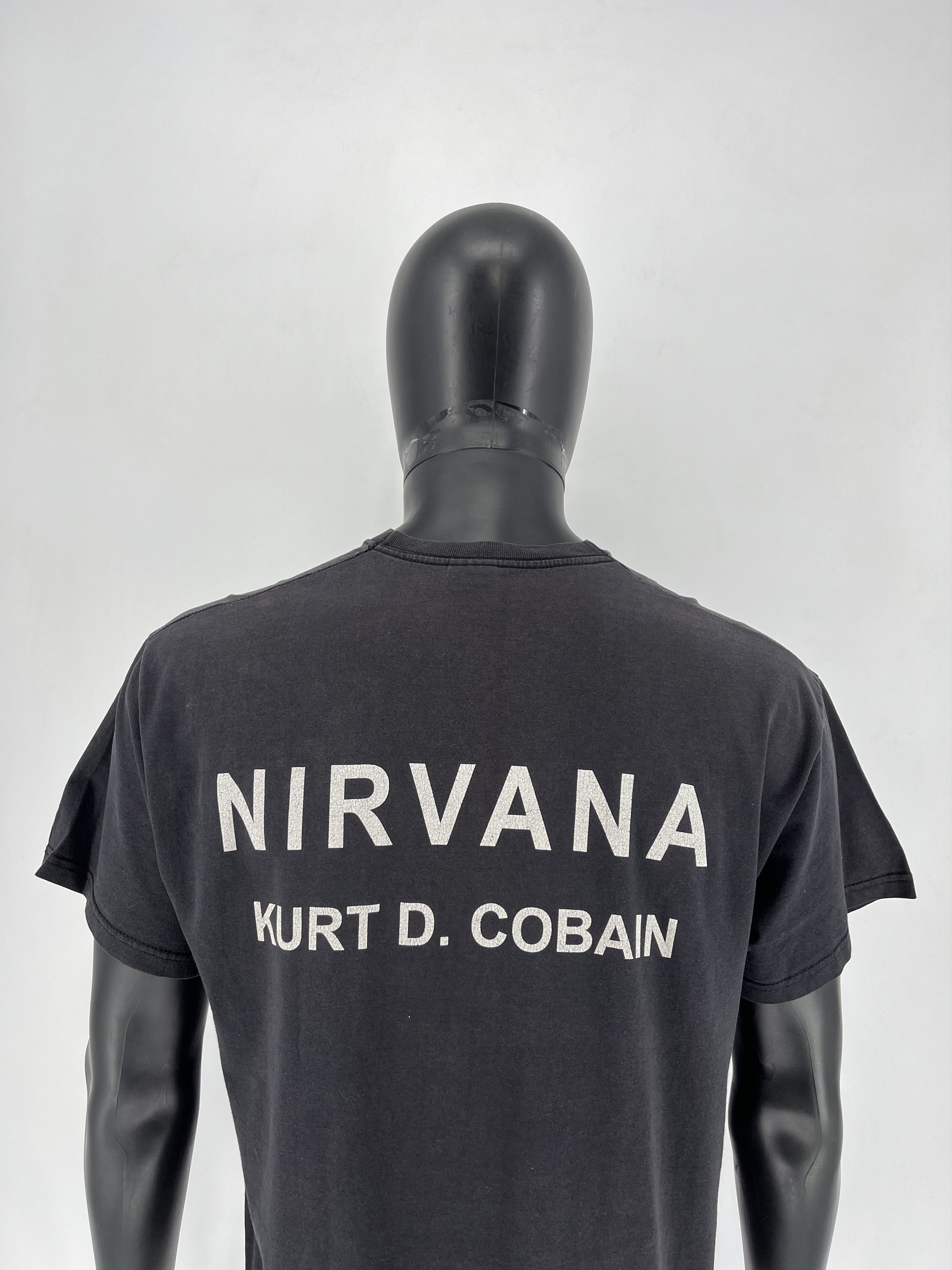Nirvana × Vintage Vintage 90s NIRVANA KURT COBAIN Tee Shirt Travis Style Size US L / EU 52-54 / 3 - 10 Thumbnail