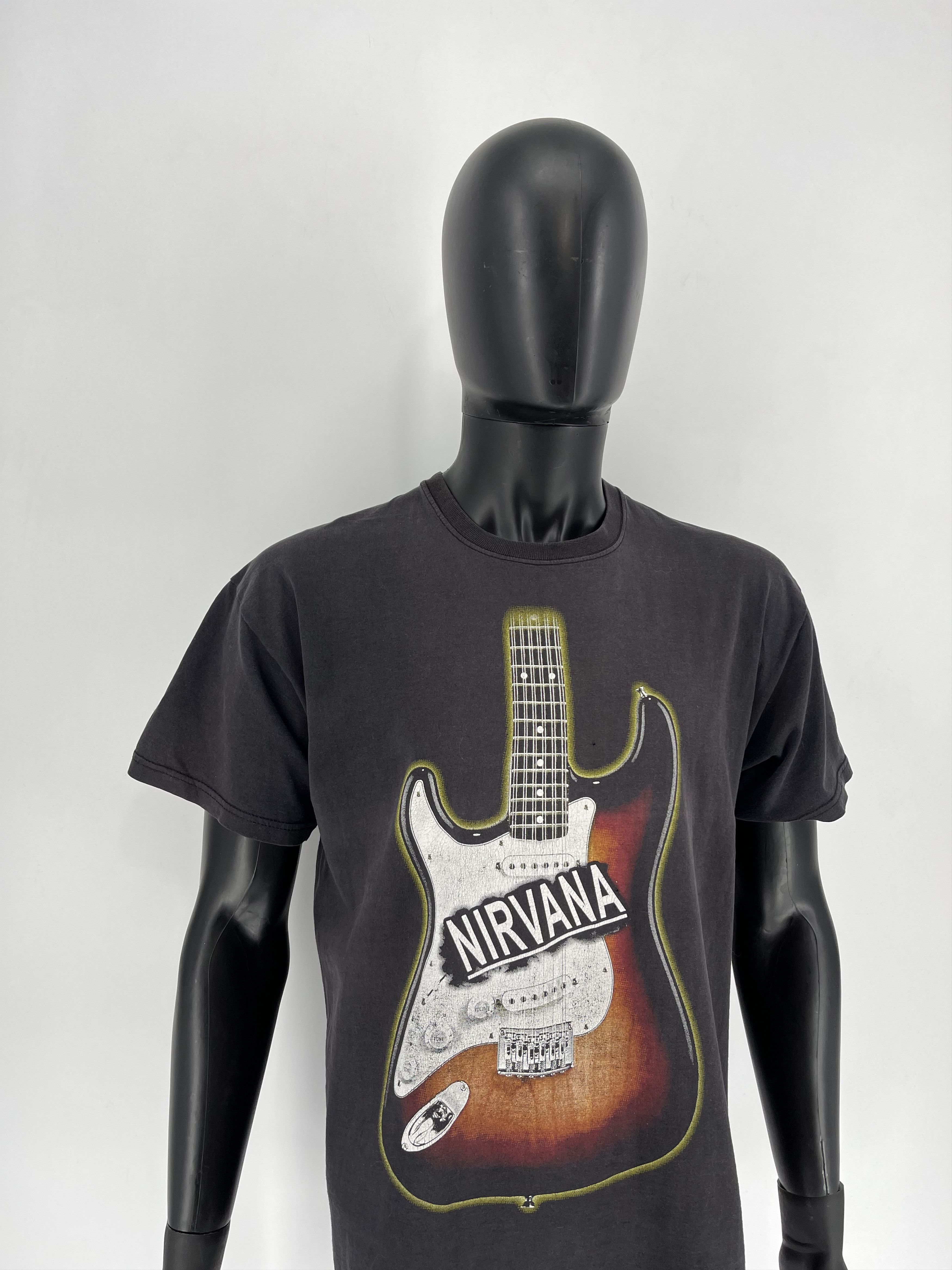 Nirvana × Vintage Vintage 90s NIRVANA KURT COBAIN Tee Shirt Travis Style Size US L / EU 52-54 / 3 - 3 Thumbnail