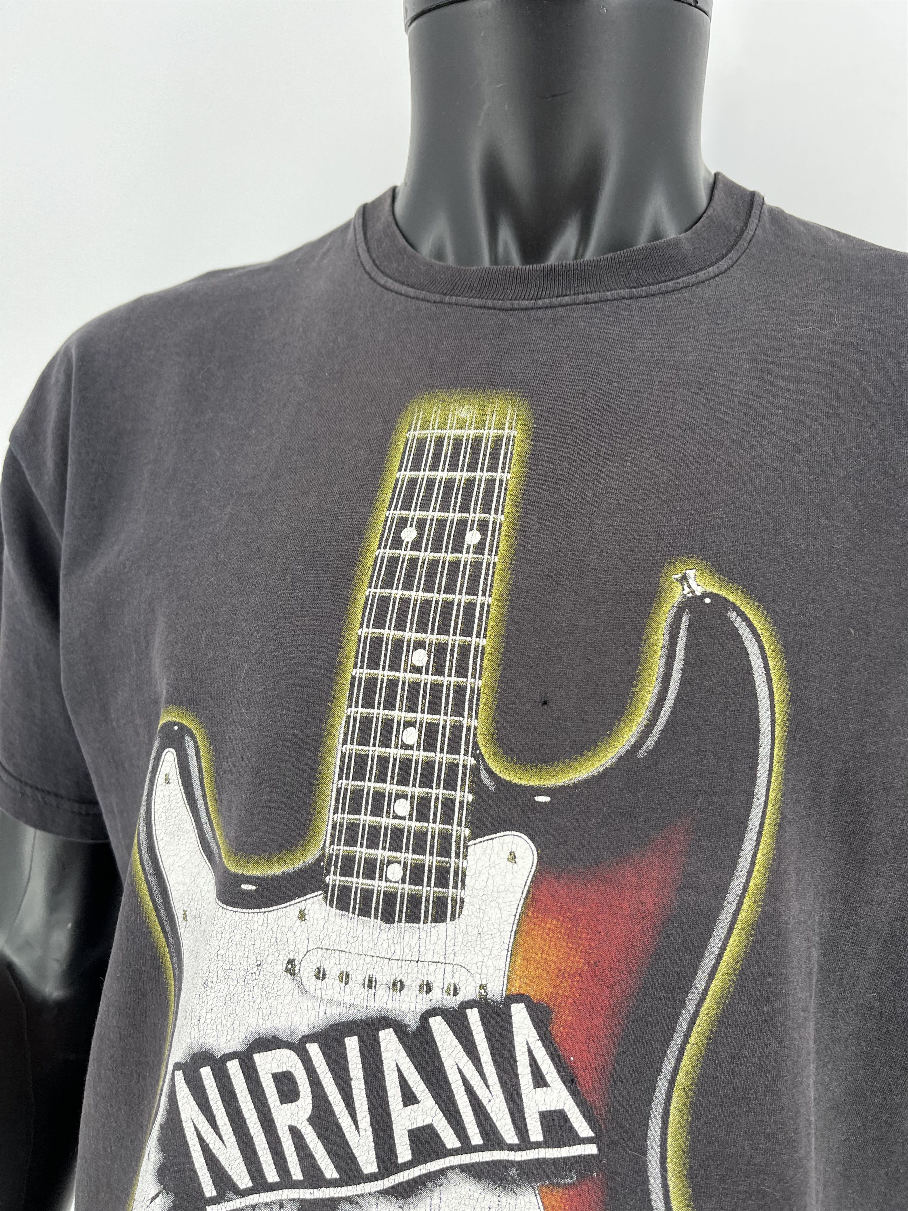 Nirvana × Vintage Vintage 90s NIRVANA KURT COBAIN Tee Shirt Travis Style Size US L / EU 52-54 / 3 - 6 Thumbnail