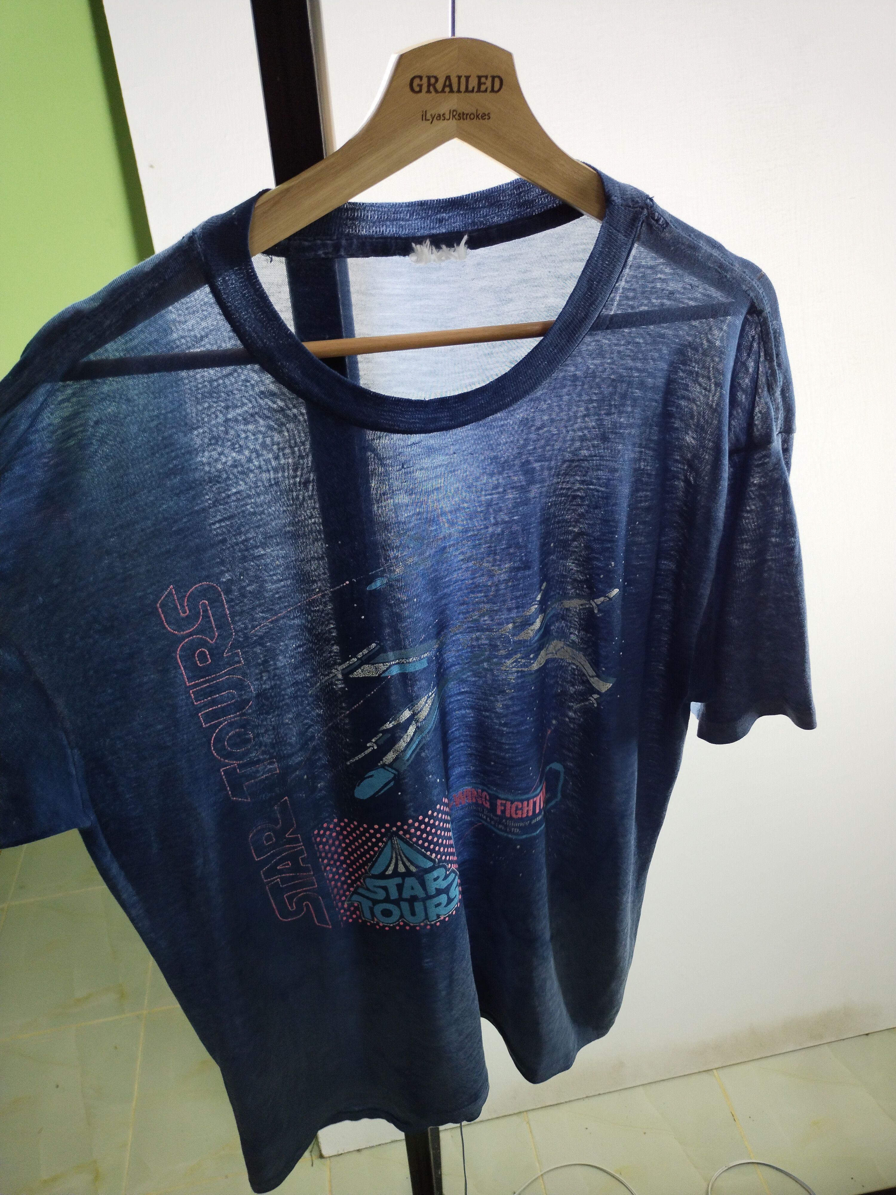 Star Wars × Vintage 🔥VINTAGE STAR TOUR METARIAL RAYON TEE Size US M / EU 48-50 / 2 - 4 Thumbnail