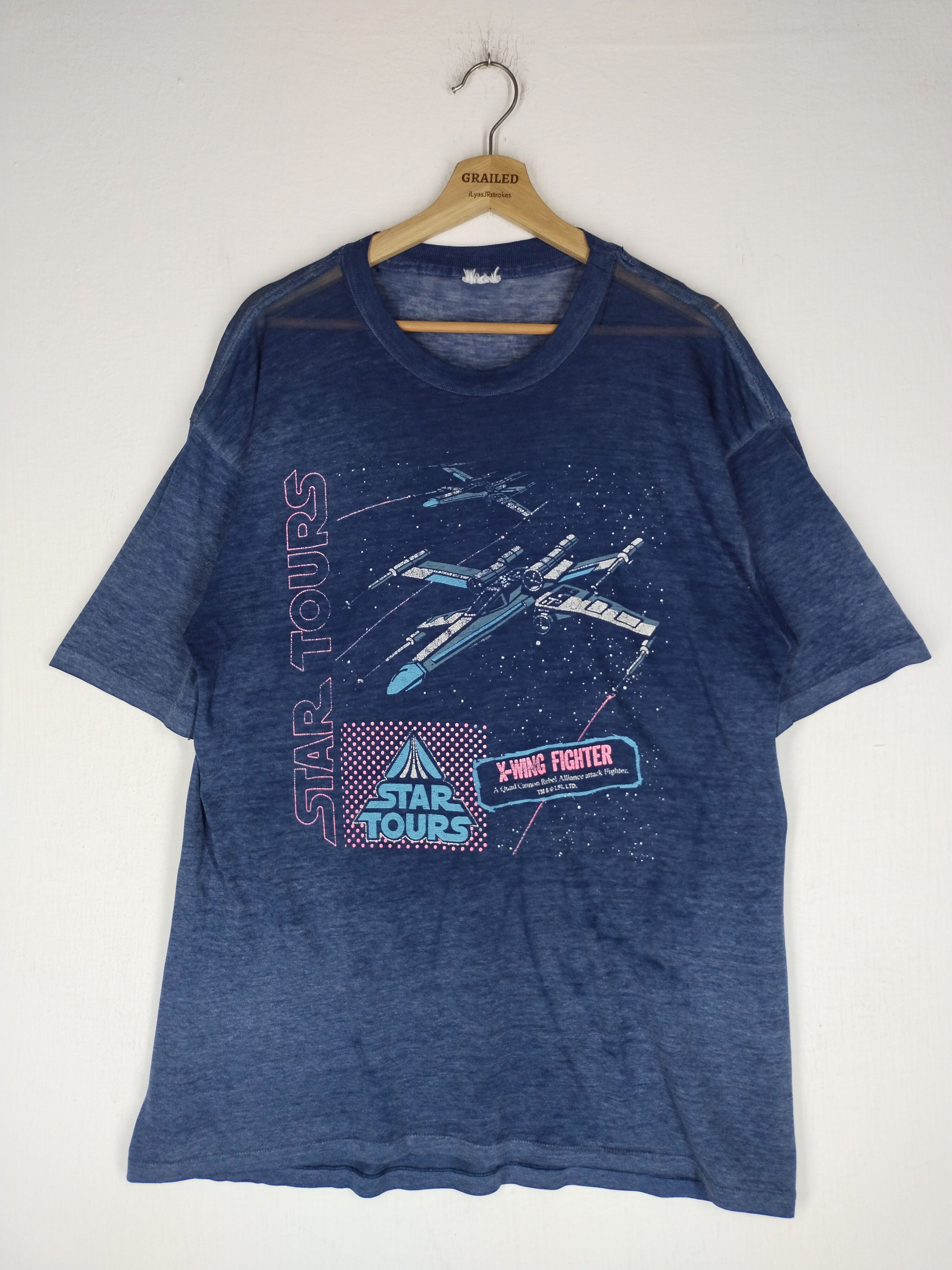 Star Wars × Vintage 🔥VINTAGE STAR TOUR METARIAL RAYON TEE Size US M / EU 48-50 / 2 - 1 Thumbnail