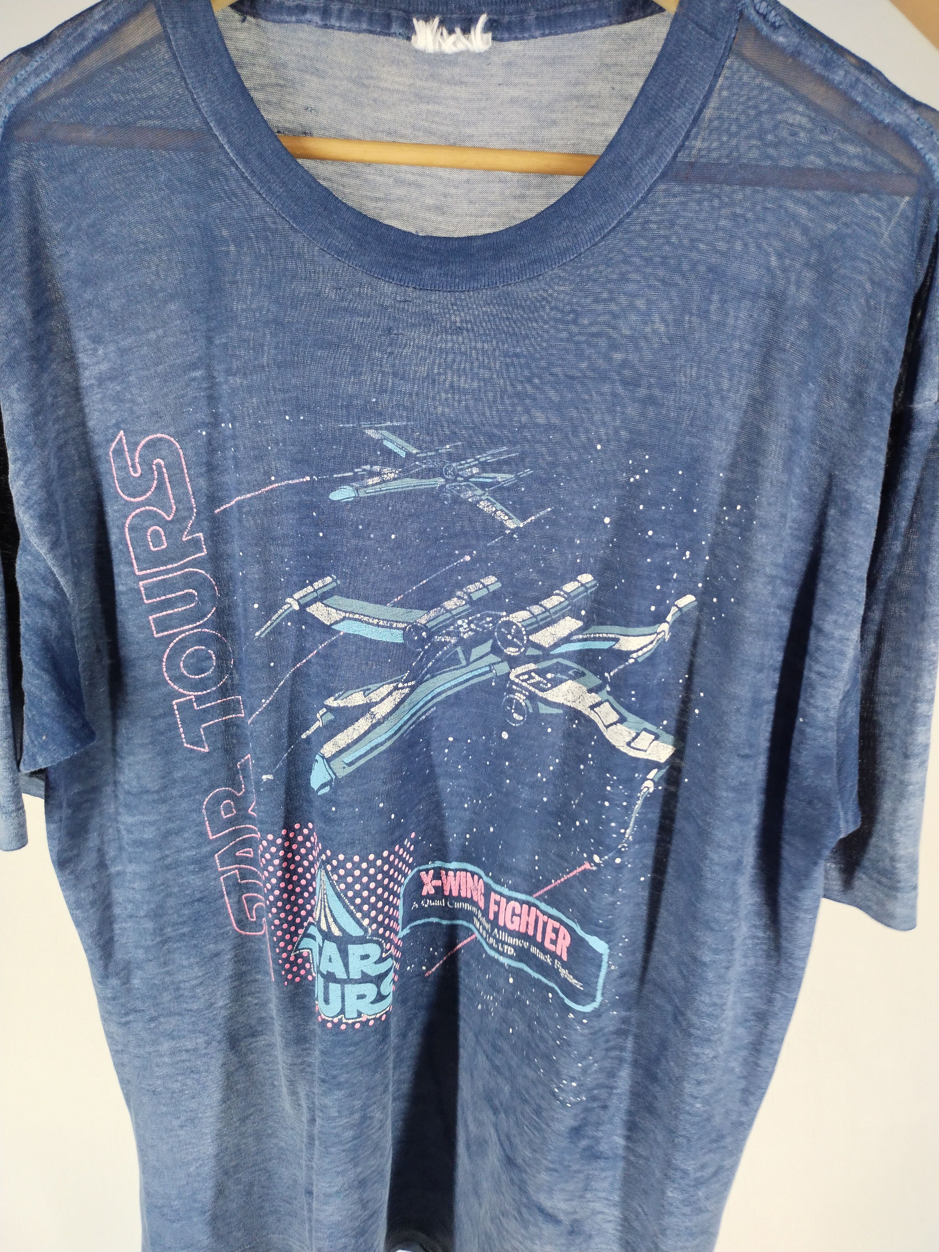 Star Wars × Vintage 🔥VINTAGE STAR TOUR METARIAL RAYON TEE Size US M / EU 48-50 / 2 - 6 Thumbnail