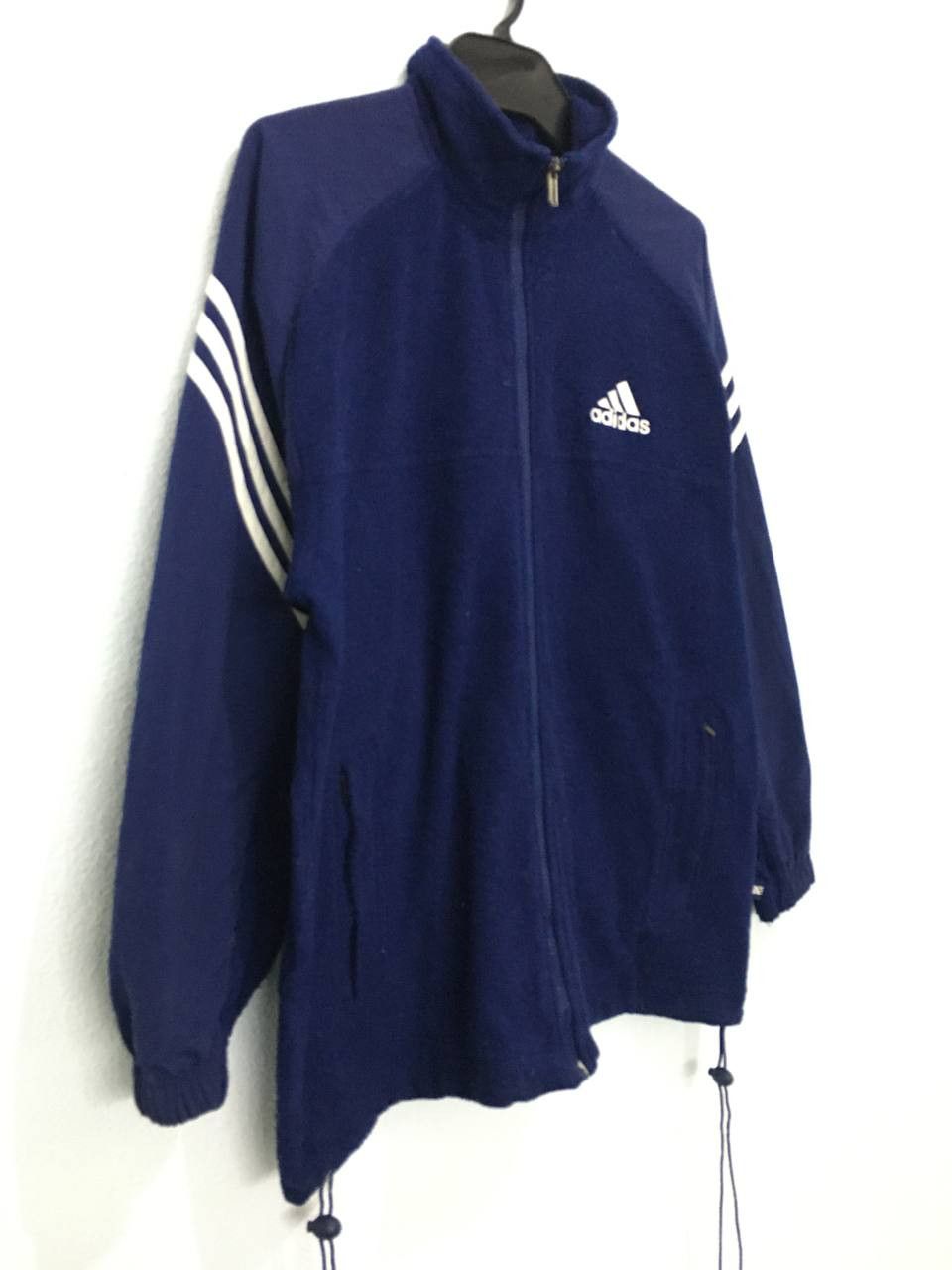 Adidas × Vintage Vintage Adidas Sweater Zipper Jacket Size US L / EU 52-54 / 3 - 3 Thumbnail