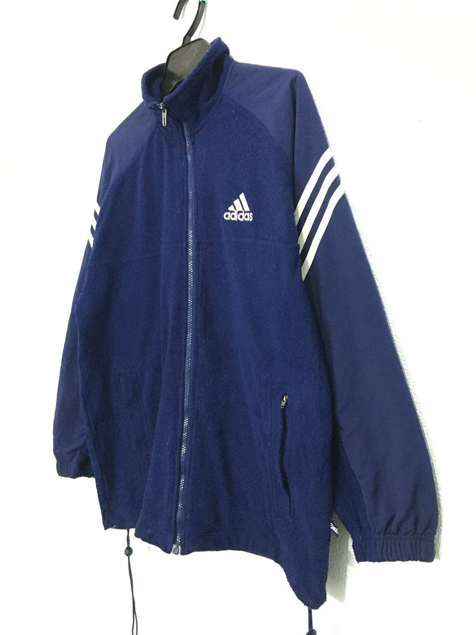 Adidas × Vintage Vintage Adidas Sweater Zipper Jacket Size US L / EU 52-54 / 3 - 2 Thumbnail