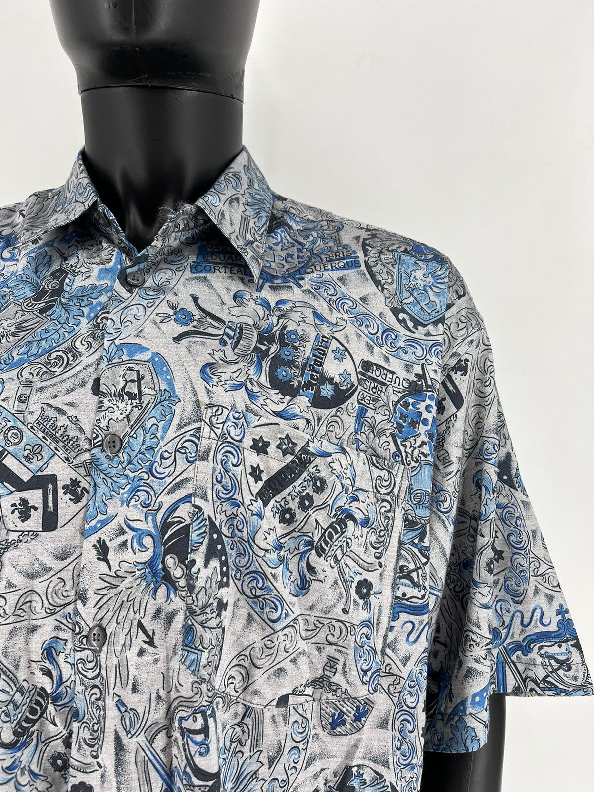 Other Vintage Y2K Crazy Shirts Hawaiian Silk Travis Scott style Size US XXL / EU 58 / 5 - 8 Thumbnail