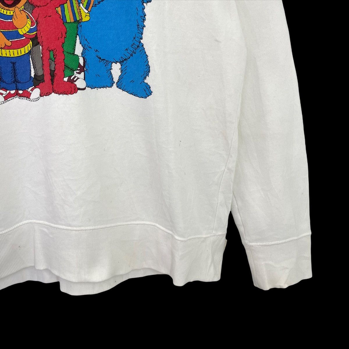 Japanese Brand Rare!! Uniqlo x Kaws x Sesame Street Big Logo Hoodies Size M Size US M / EU 48-50 / 2 - 11 Thumbnail