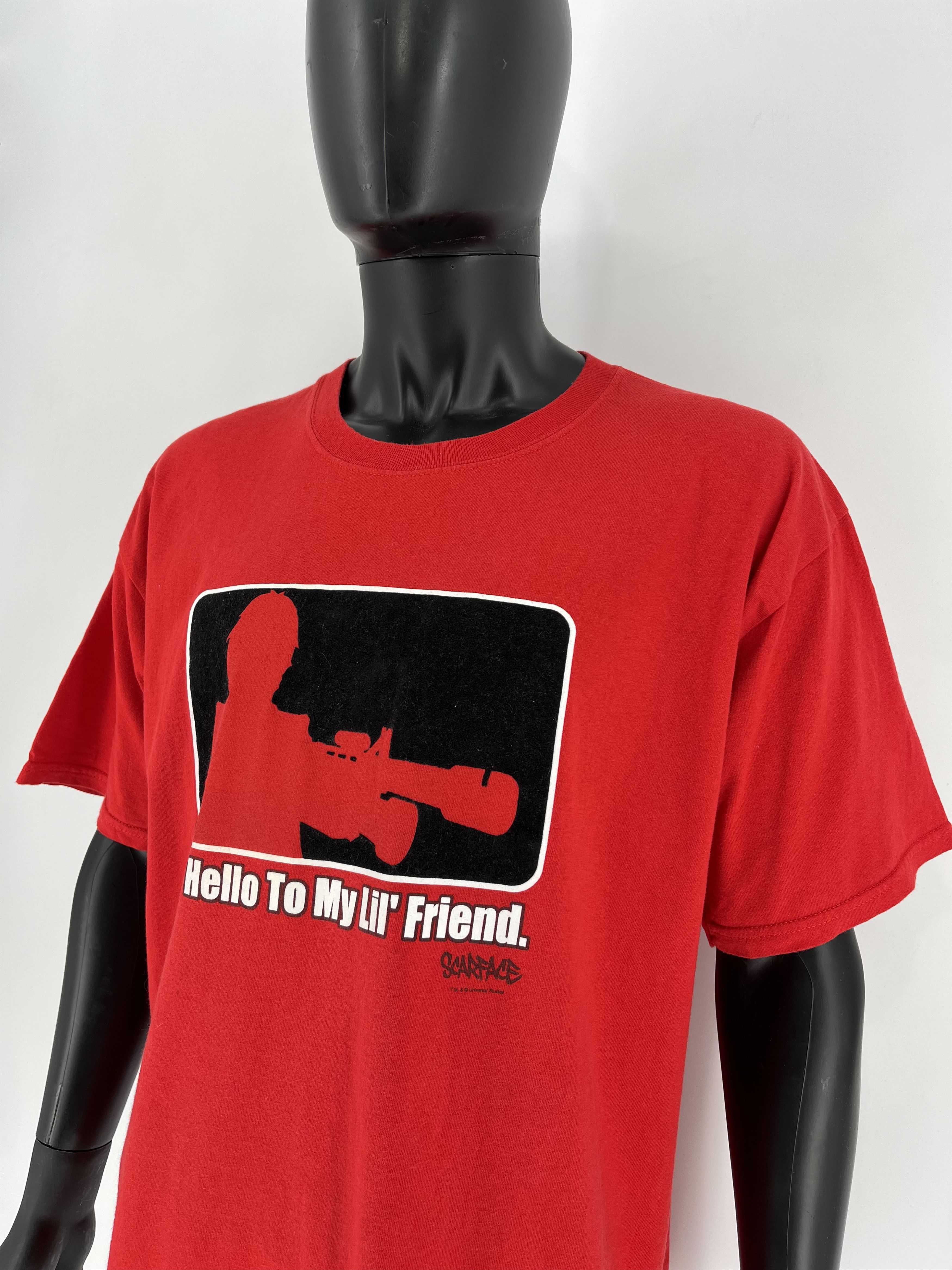 Band Tees × Vintage Vintage 90s Scarface Say Hello To My Lil’ Friend Streetwear Size US XL / EU 56 / 4 - 8 Thumbnail