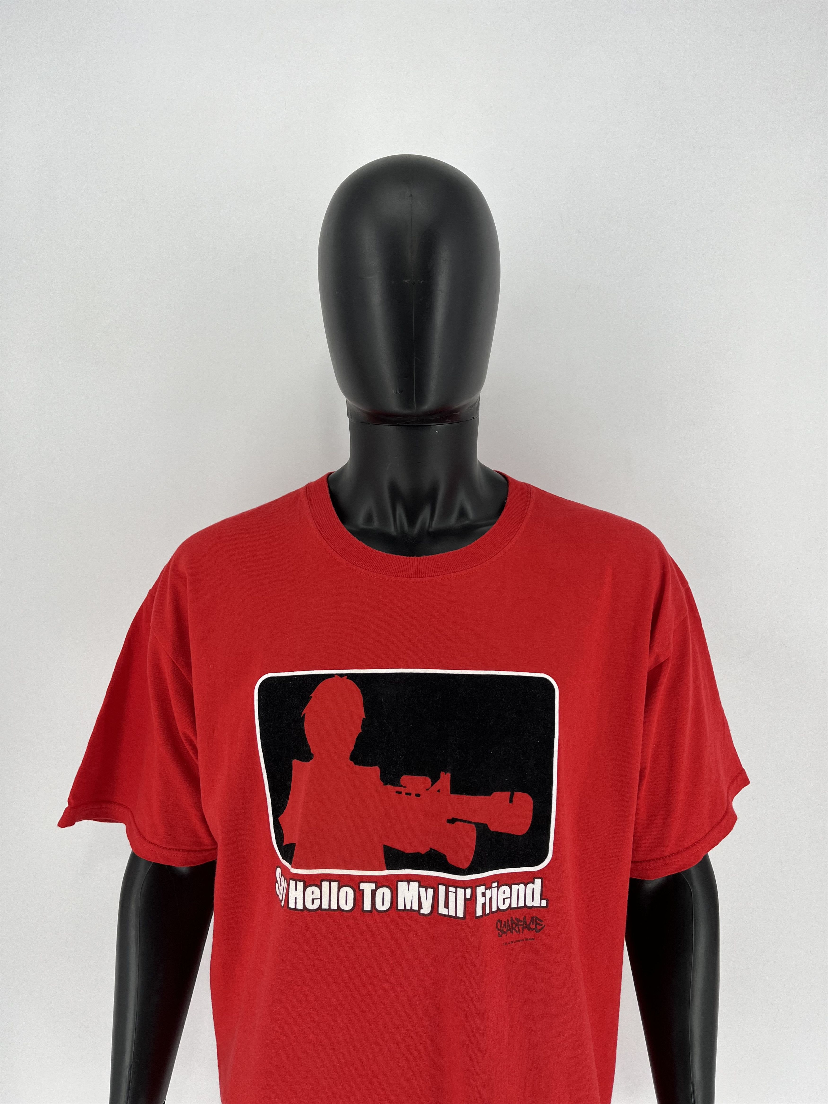 Band Tees × Vintage Vintage 90s Scarface Say Hello To My Lil’ Friend Streetwear Size US XL / EU 56 / 4 - 1 Thumbnail