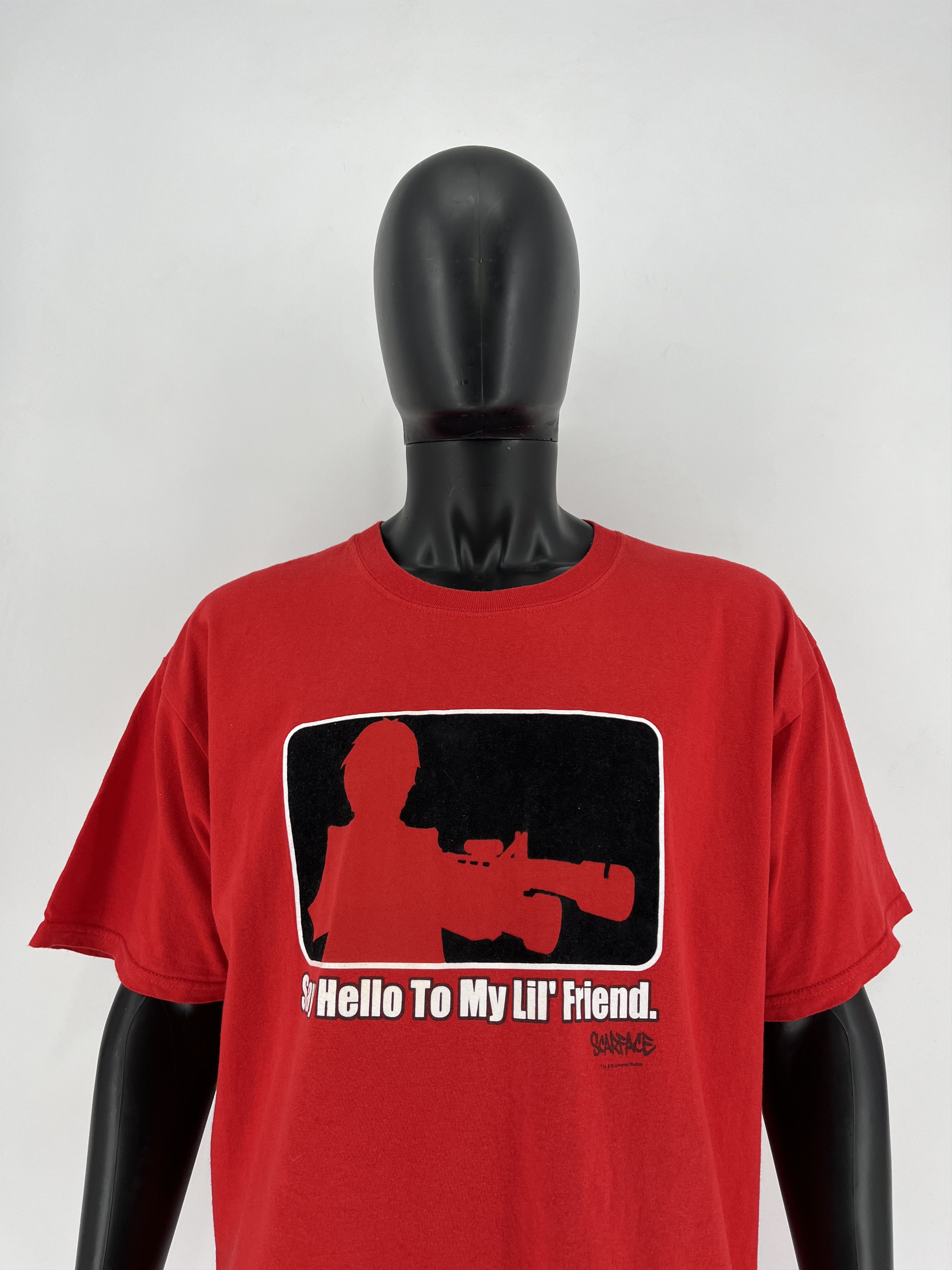 Band Tees × Vintage Vintage 90s Scarface Say Hello To My Lil’ Friend Streetwear Size US XL / EU 56 / 4 - 6 Thumbnail