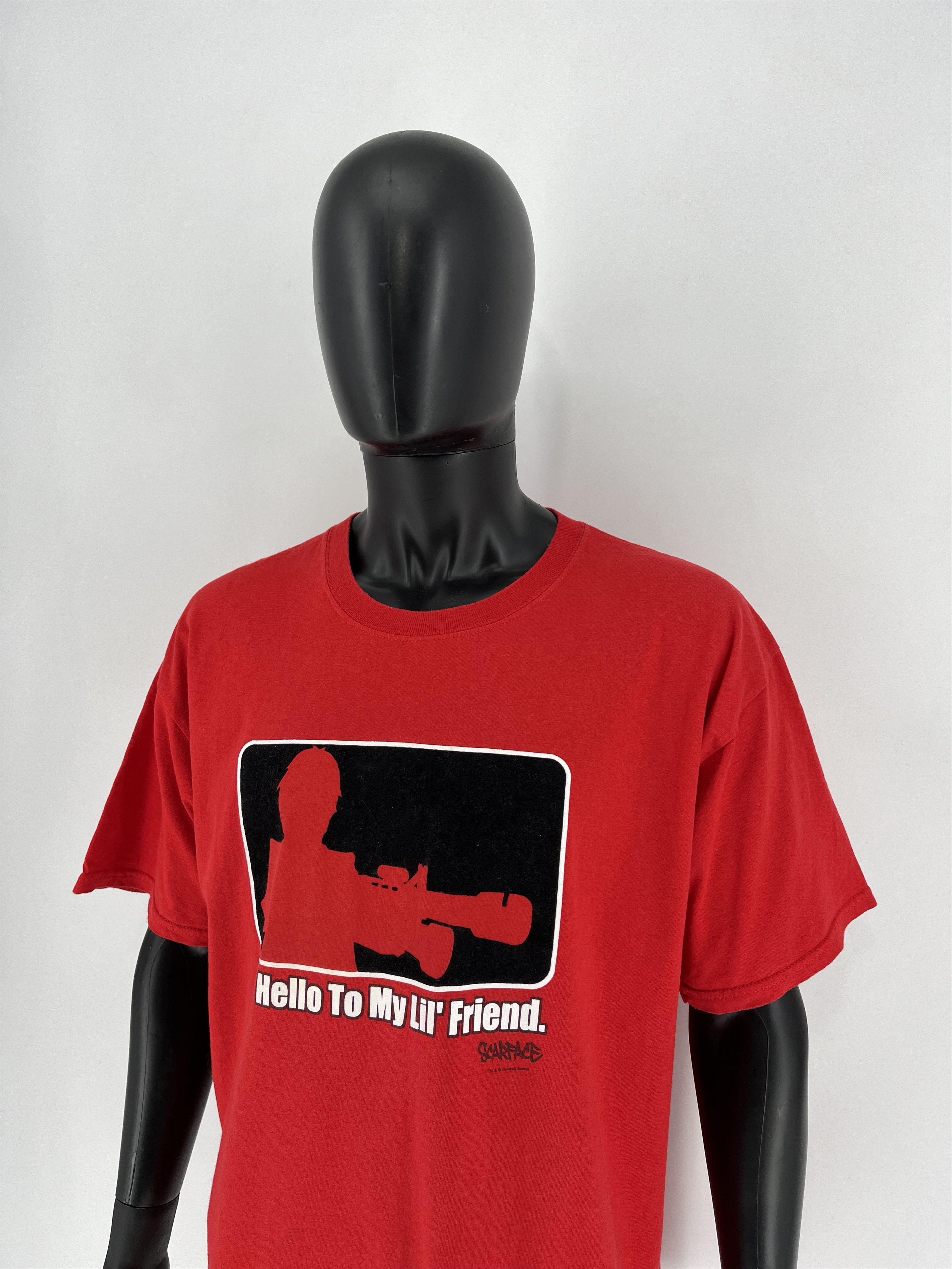 Band Tees × Vintage Vintage 90s Scarface Say Hello To My Lil’ Friend Streetwear Size US XL / EU 56 / 4 - 4 Thumbnail
