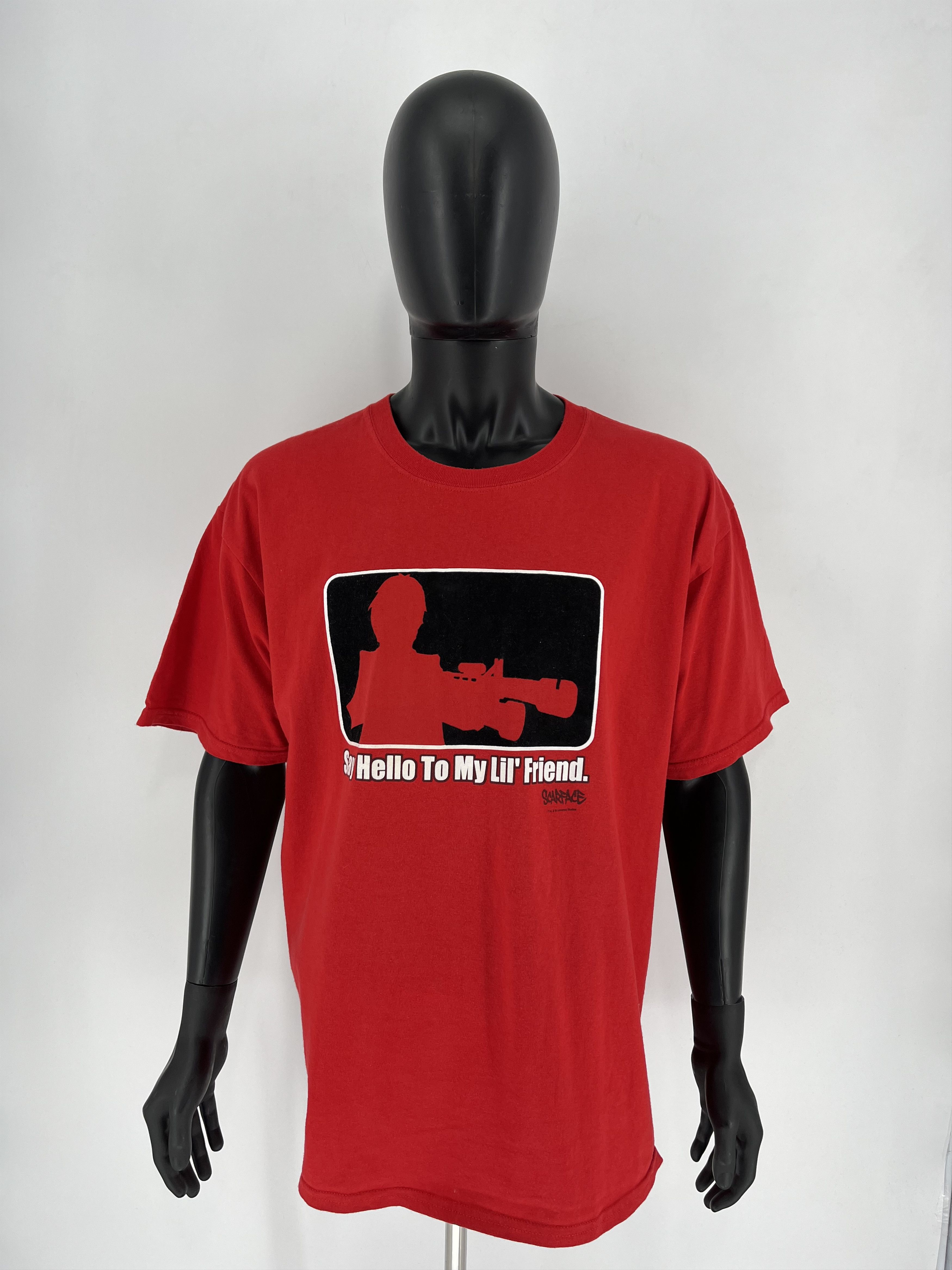Band Tees × Vintage Vintage 90s Scarface Say Hello To My Lil’ Friend Streetwear Size US XL / EU 56 / 4 - 2 Thumbnail
