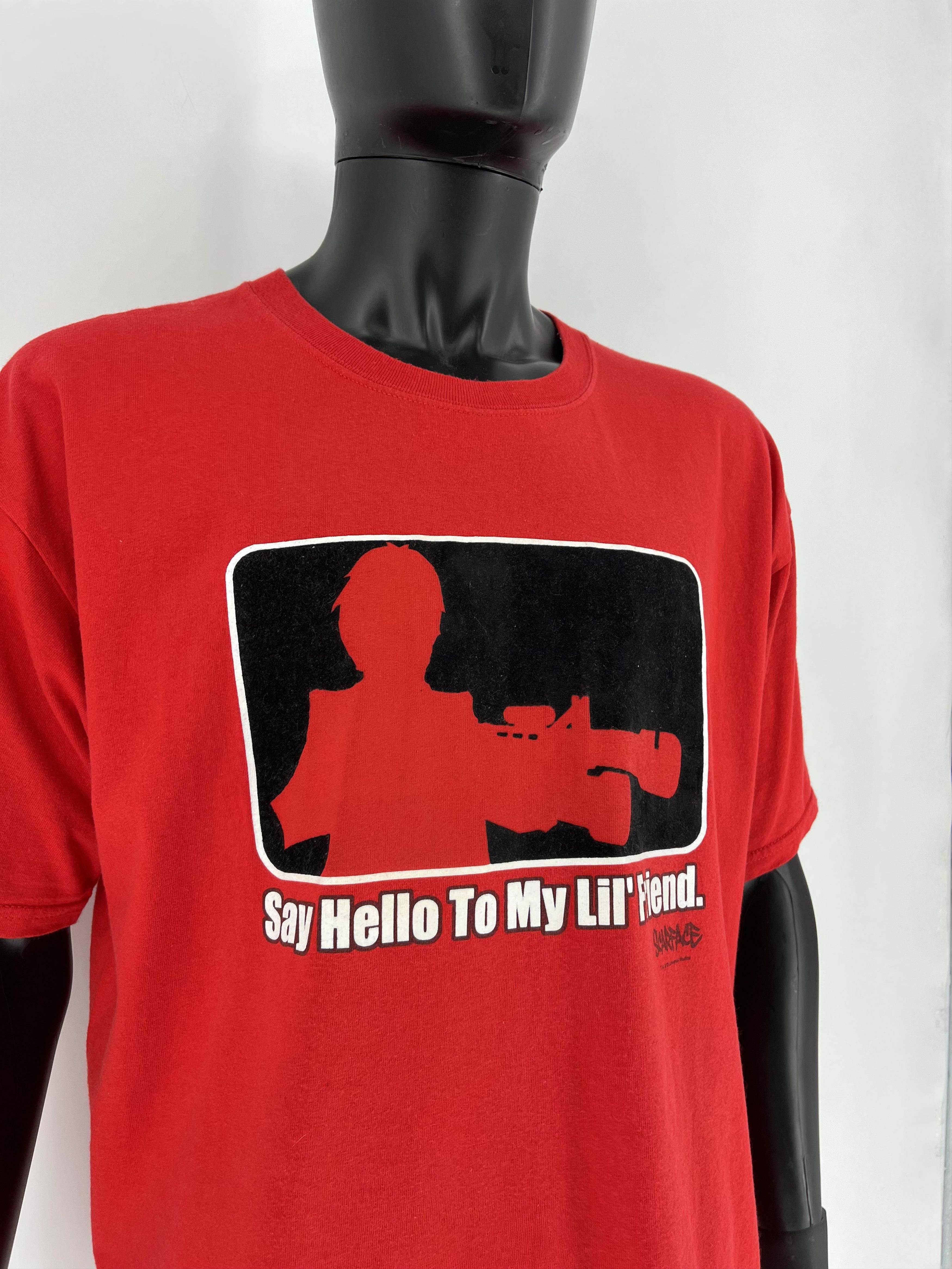 Band Tees × Vintage Vintage 90s Scarface Say Hello To My Lil’ Friend Streetwear Size US XL / EU 56 / 4 - 7 Thumbnail