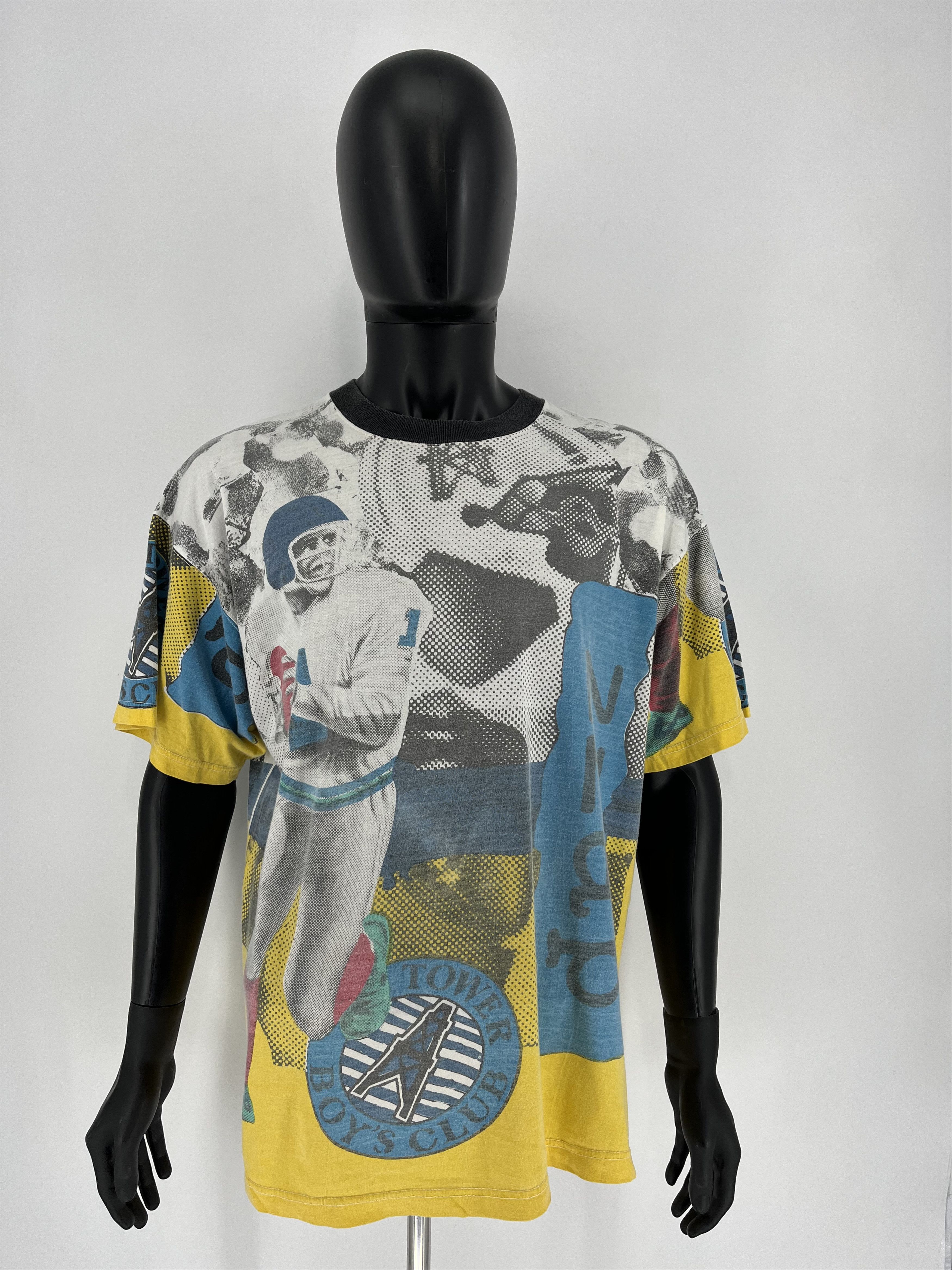 NFL Vintage 90s NFL American Football Tower Boys fullprint tees Size US XL / EU 56 / 4 - 6 Thumbnail