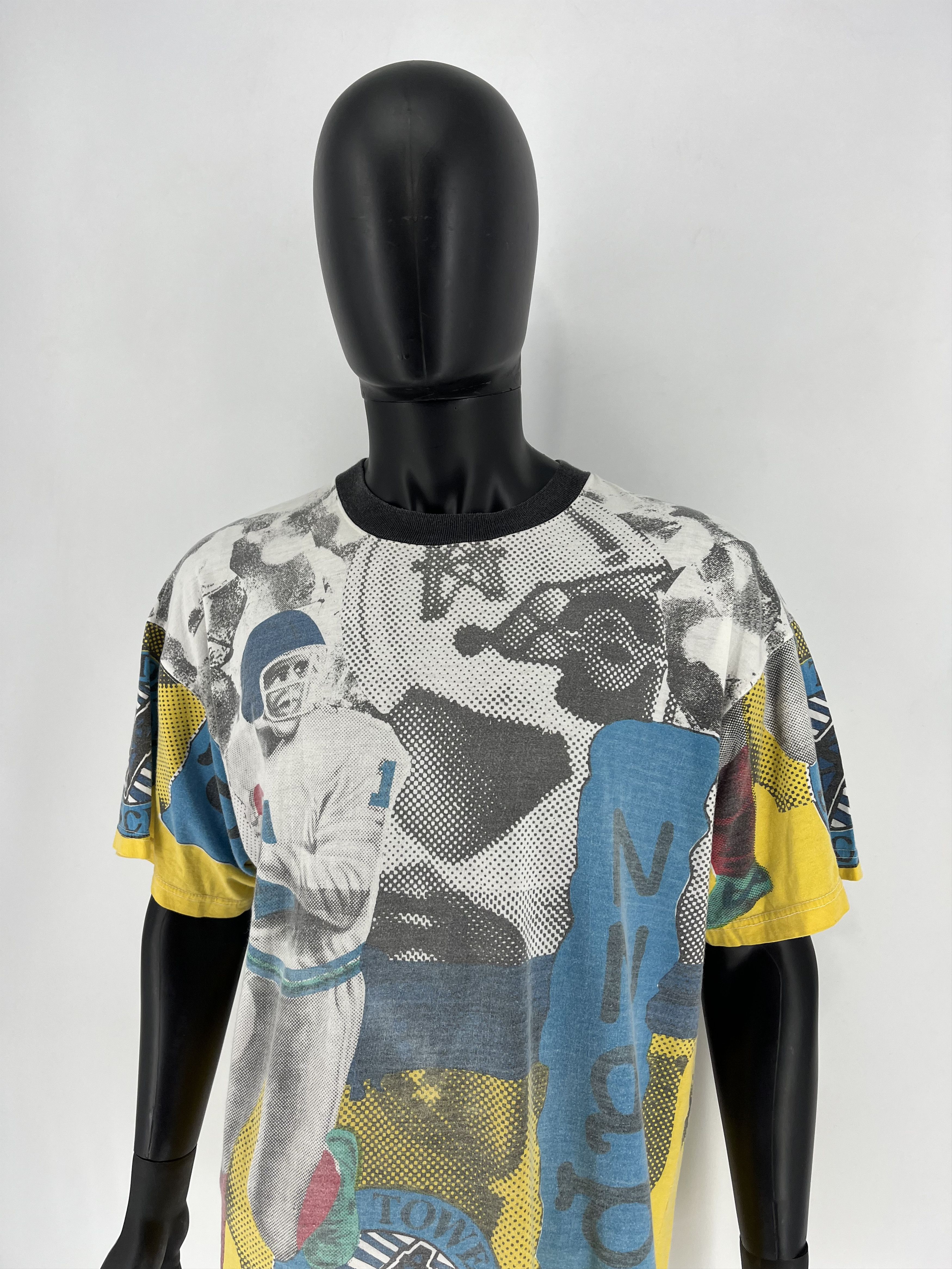 NFL Vintage 90s NFL American Football Tower Boys fullprint tees Size US XL / EU 56 / 4 - 4 Thumbnail