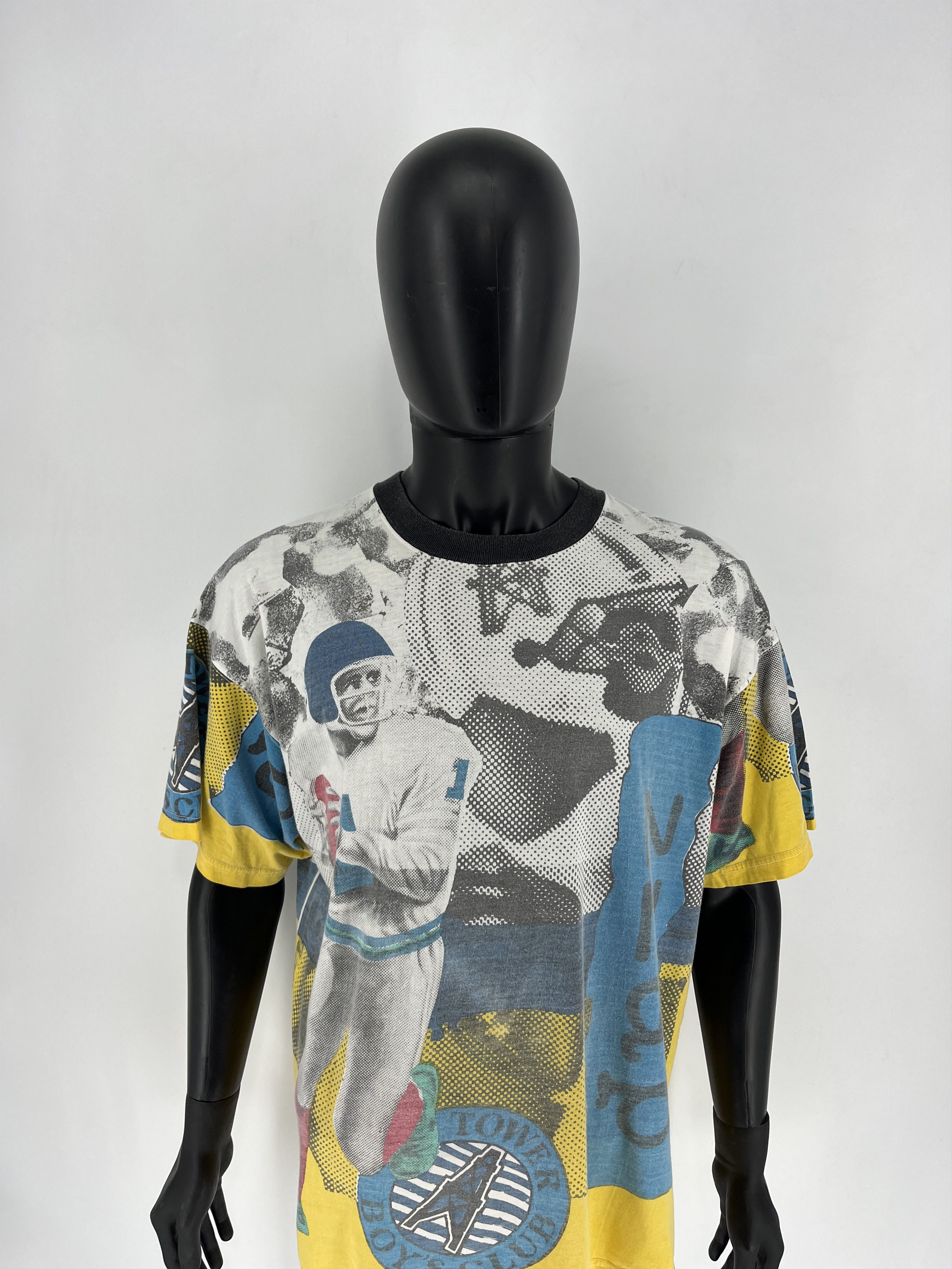 NFL Vintage 90s NFL American Football Tower Boys fullprint tees Size US XL / EU 56 / 4 - 5 Thumbnail