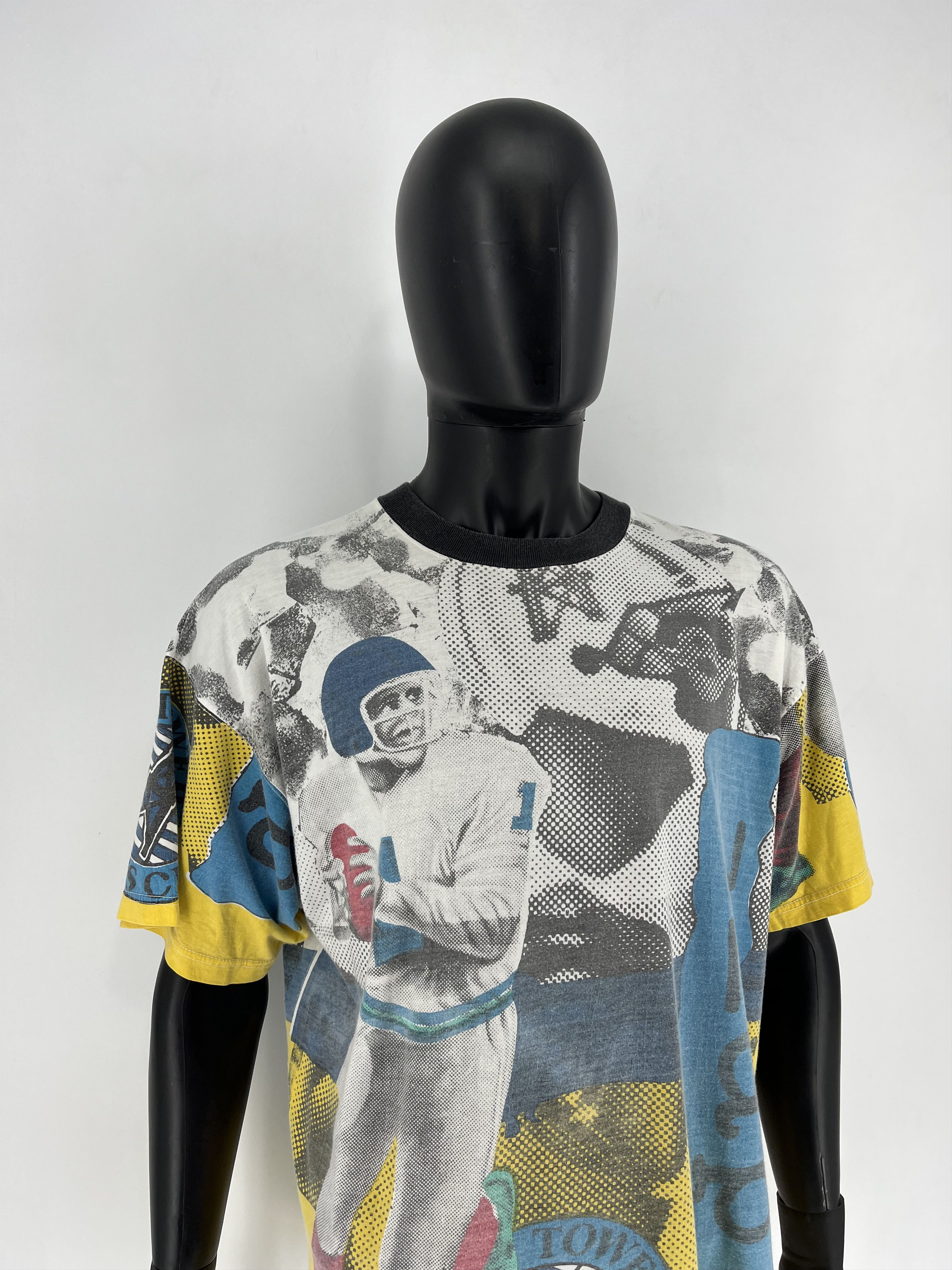 NFL Vintage 90s NFL American Football Tower Boys fullprint tees Size US XL / EU 56 / 4 - 3 Thumbnail