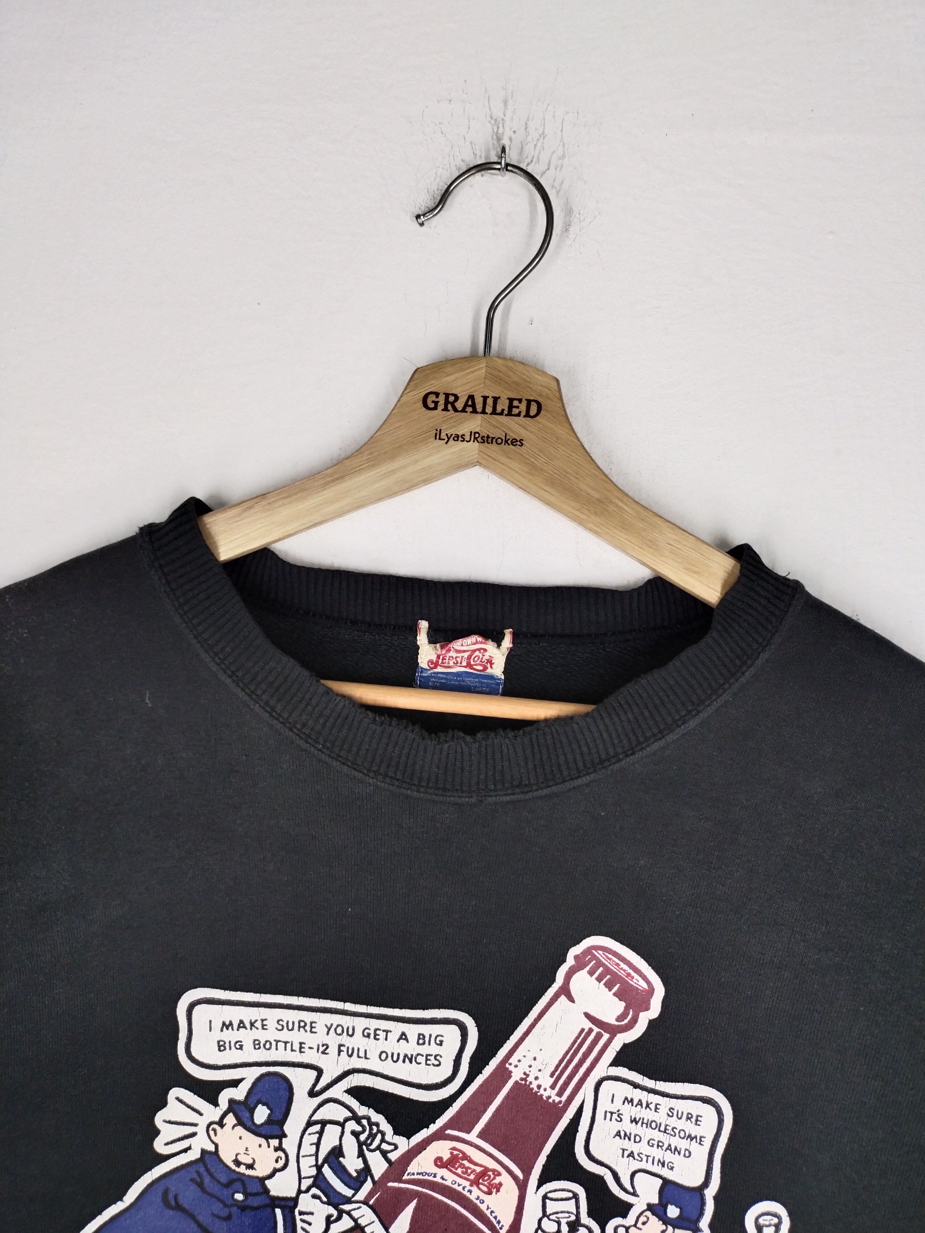 Pepsi VINTAGE PEPSI-COLA SWEATSHIRT Size US L / EU 52-54 / 3 - 7 Thumbnail
