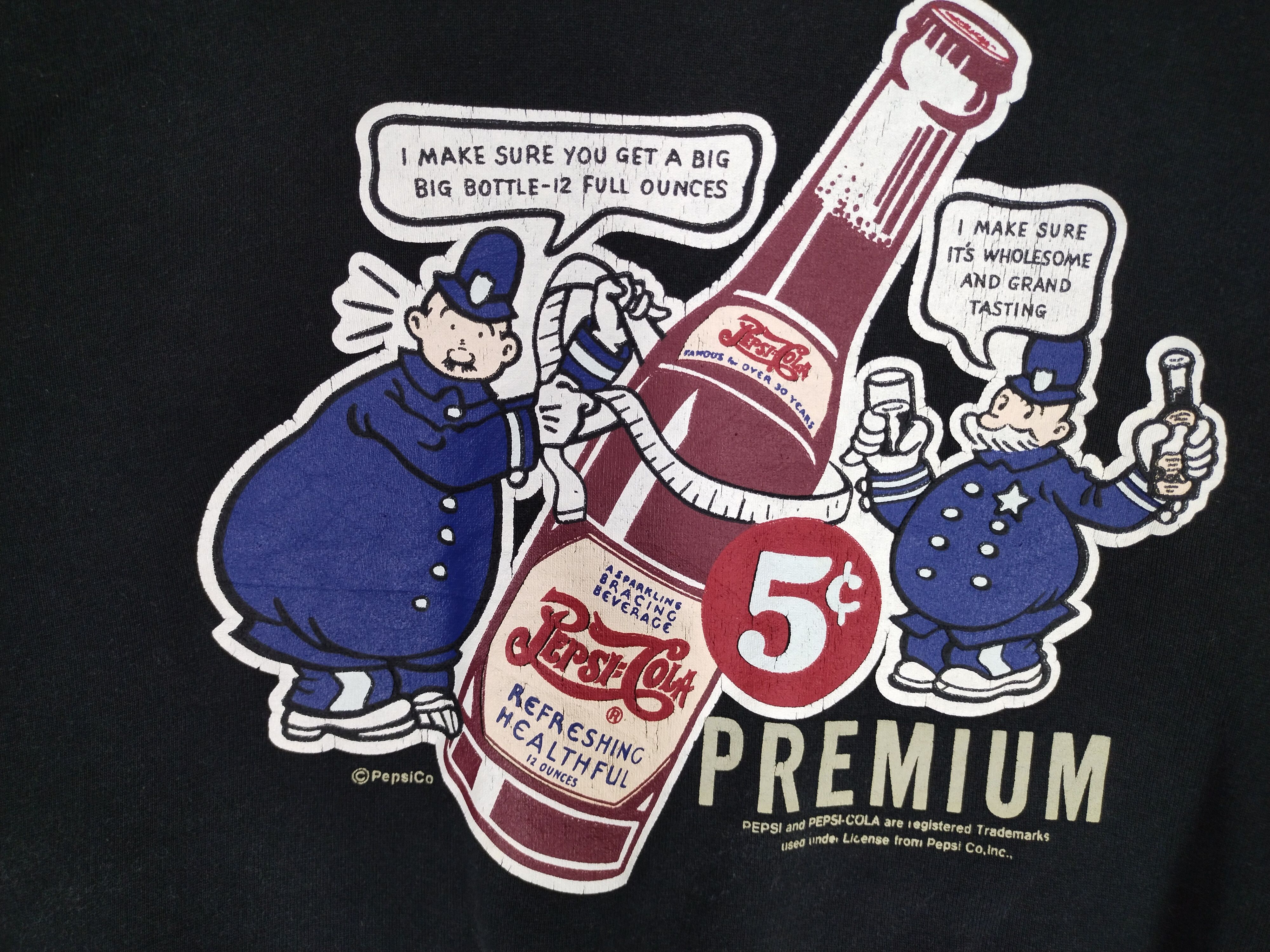 Pepsi VINTAGE PEPSI-COLA SWEATSHIRT Size US L / EU 52-54 / 3 - 6 Thumbnail