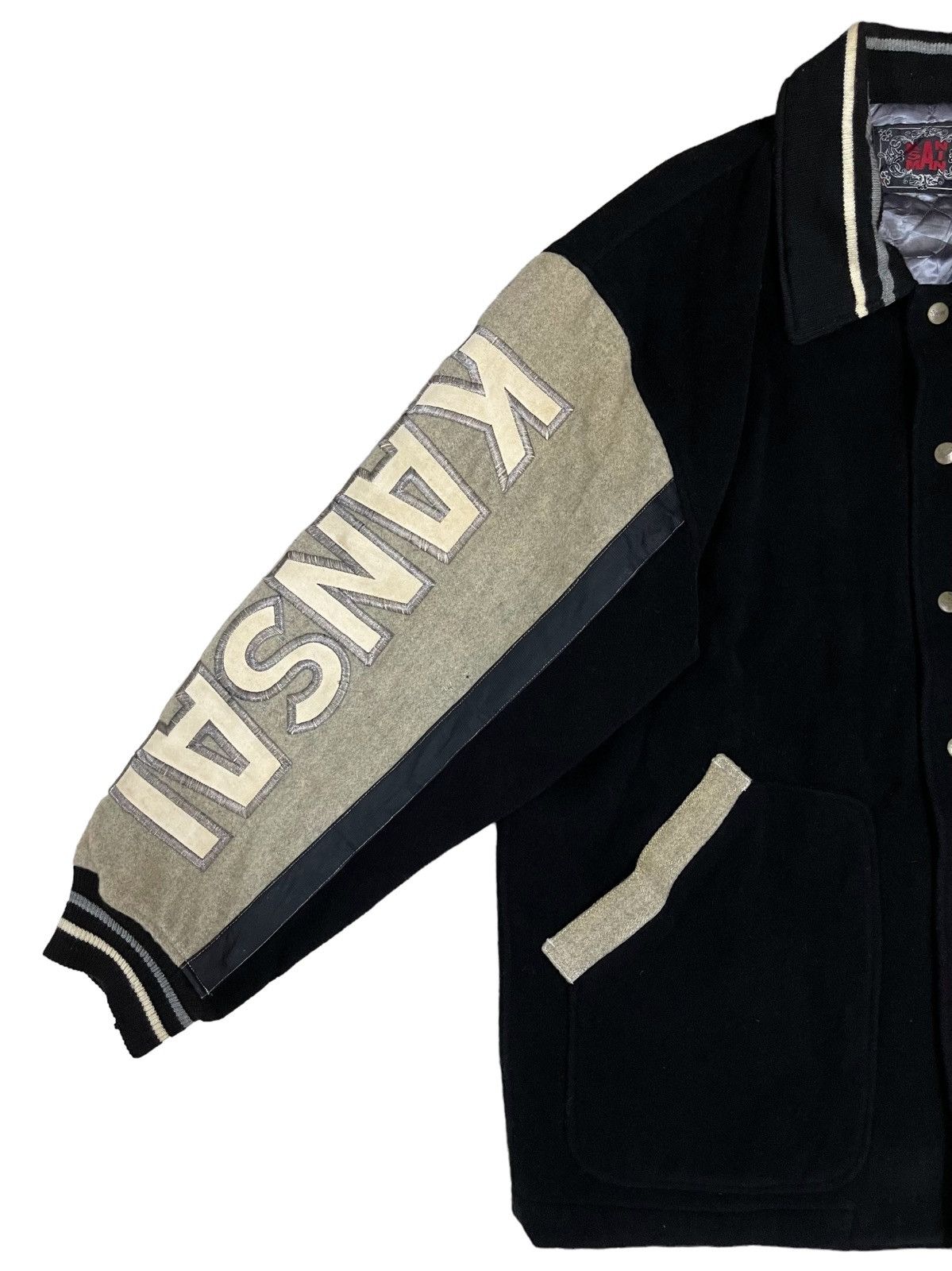 Kansai Yamamoto 🔥Rare🔥 Vintage Kansai Yamamoto Man Varsity Wool Jacket Size US L / EU 52-54 / 3 - 11 Thumbnail