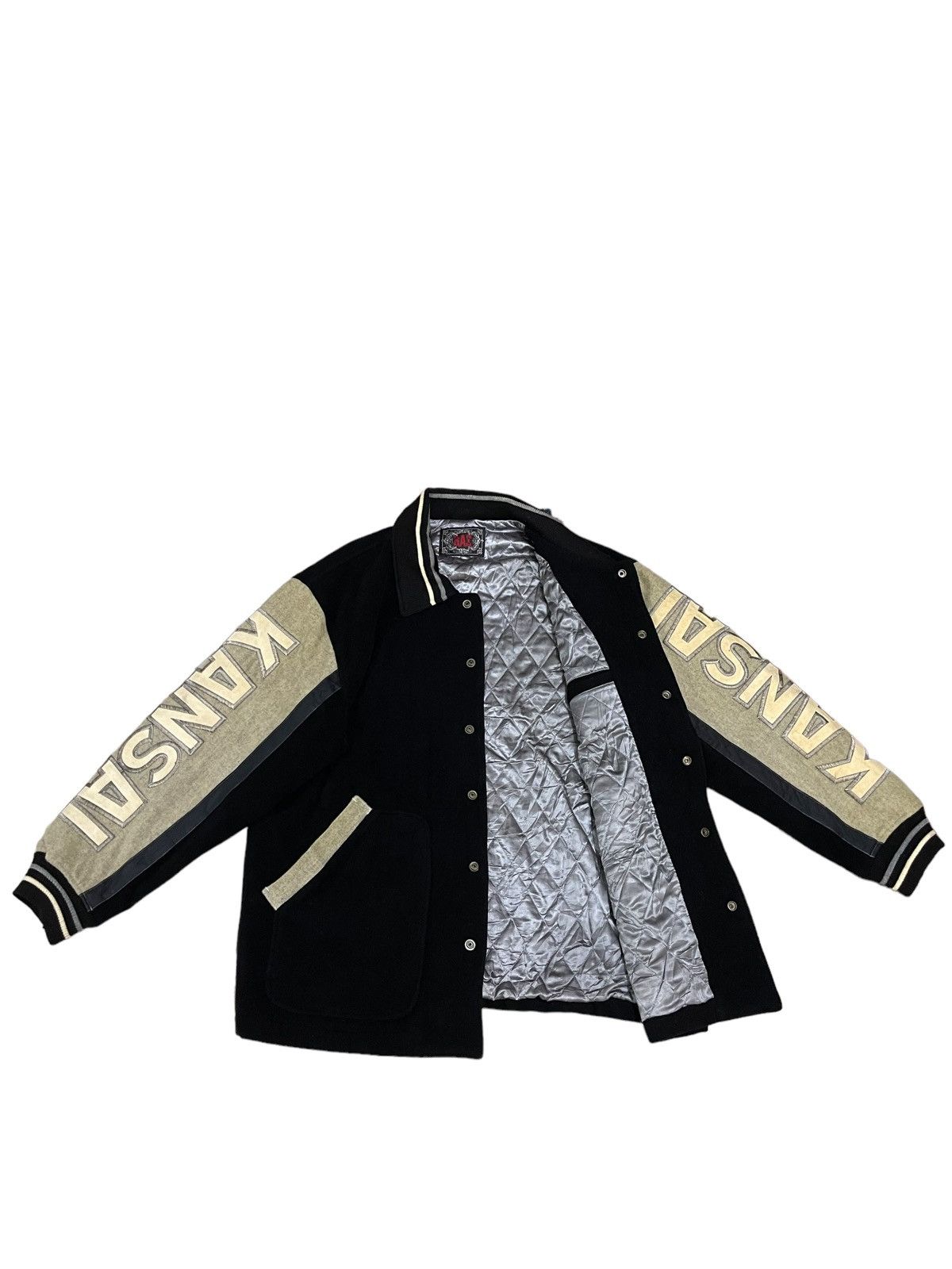 Kansai Yamamoto 🔥Rare🔥 Vintage Kansai Yamamoto Man Varsity Wool Jacket Size US L / EU 52-54 / 3 - 3 Thumbnail