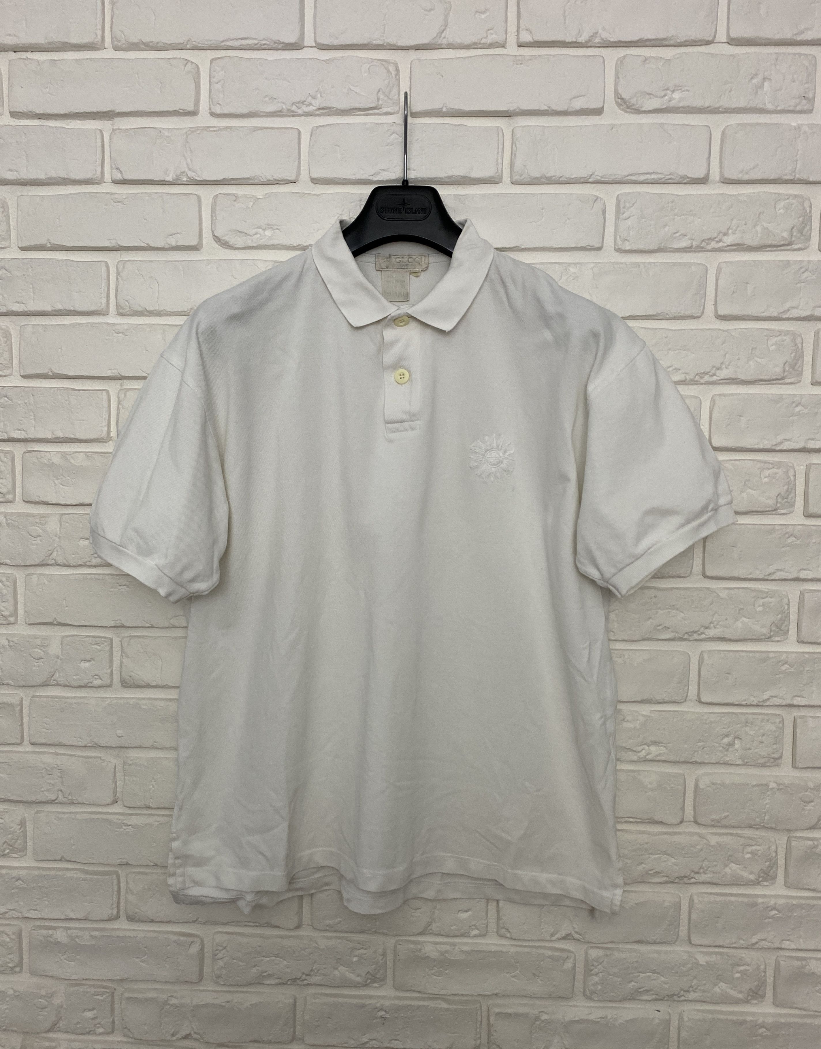 Gucci Retro 90s Men's Gucci Polo Shirt Small Logo Size XL White Size US XL / EU 56 / 4 - 1 Thumbnail