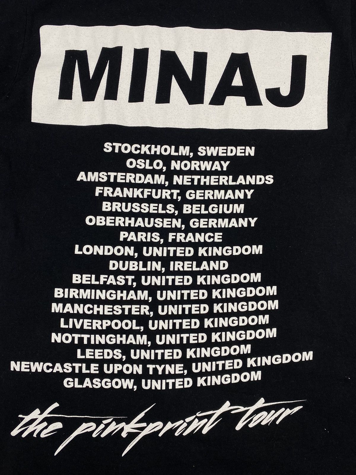 Band Tees × Rap Tees × Vintage Vintage 2015 Nicki Minaj The Pinkprint Tour Rap Tee Size S / US 4 / IT 40 - 11 Thumbnail