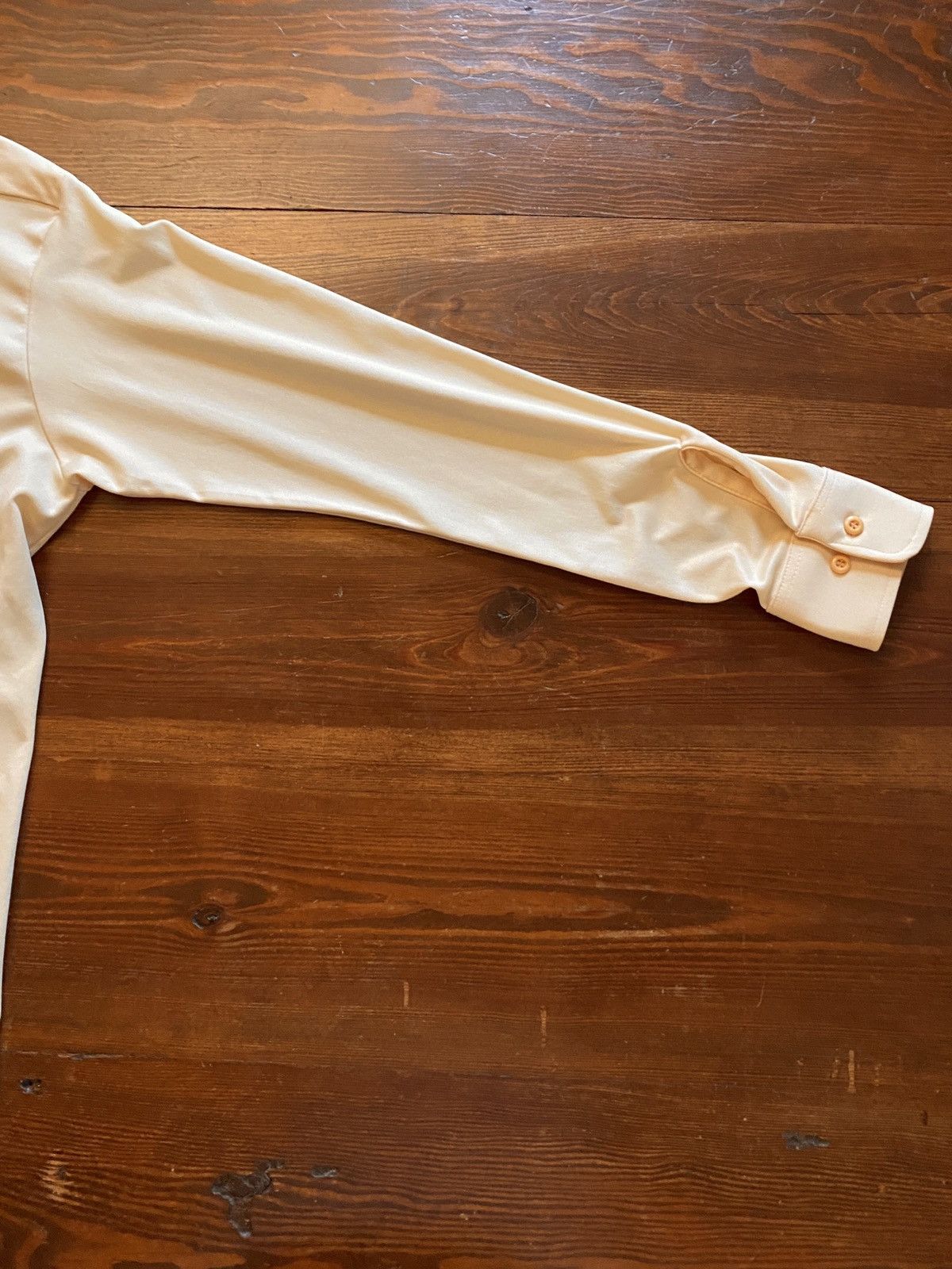 Retrofit Vintage 70’s Ultressa Peach Polyester Long Sleeve Button Up Size US M / EU 48-50 / 2 - 8 Thumbnail