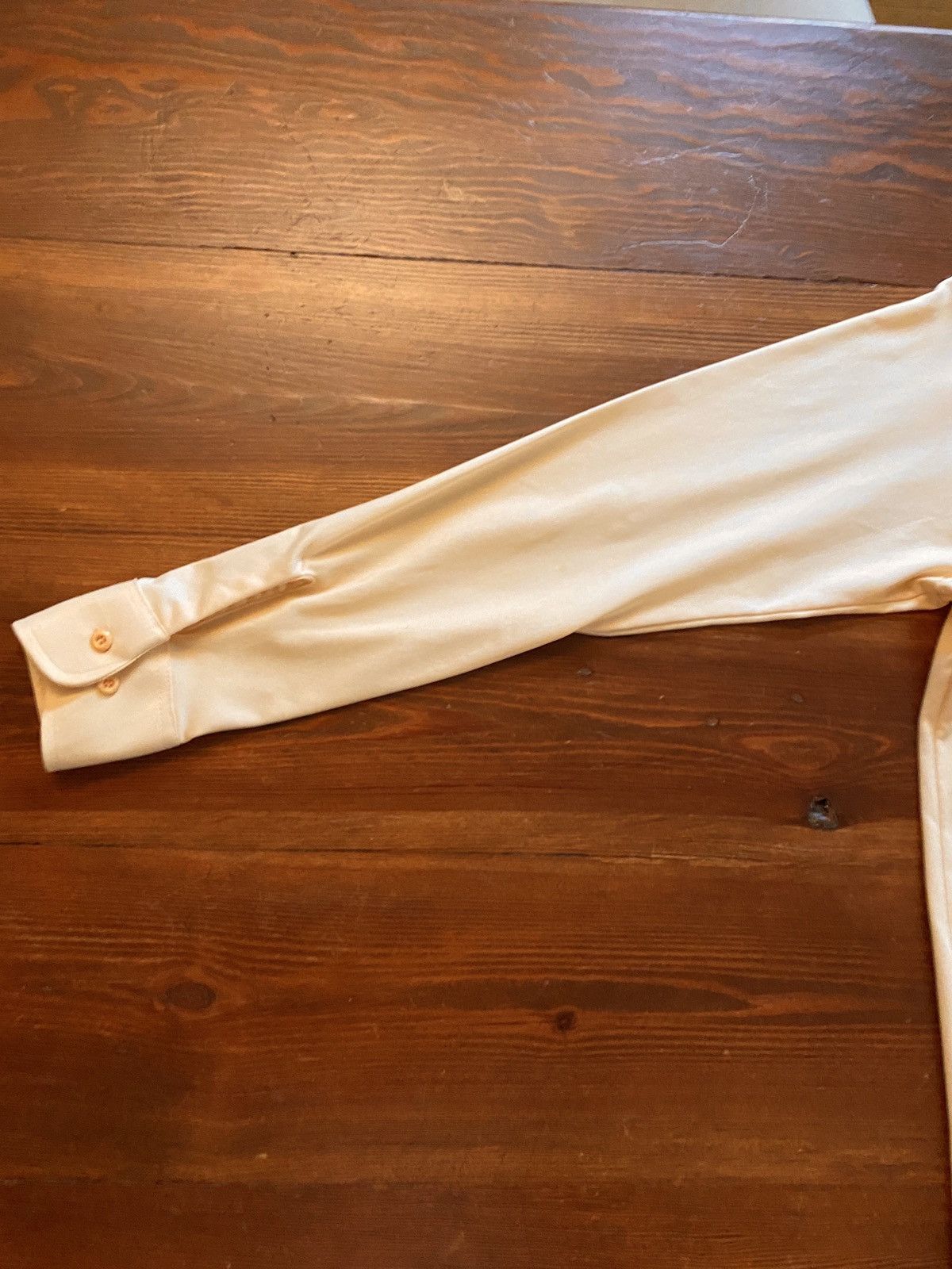Retrofit Vintage 70’s Ultressa Peach Polyester Long Sleeve Button Up Size US M / EU 48-50 / 2 - 9 Thumbnail