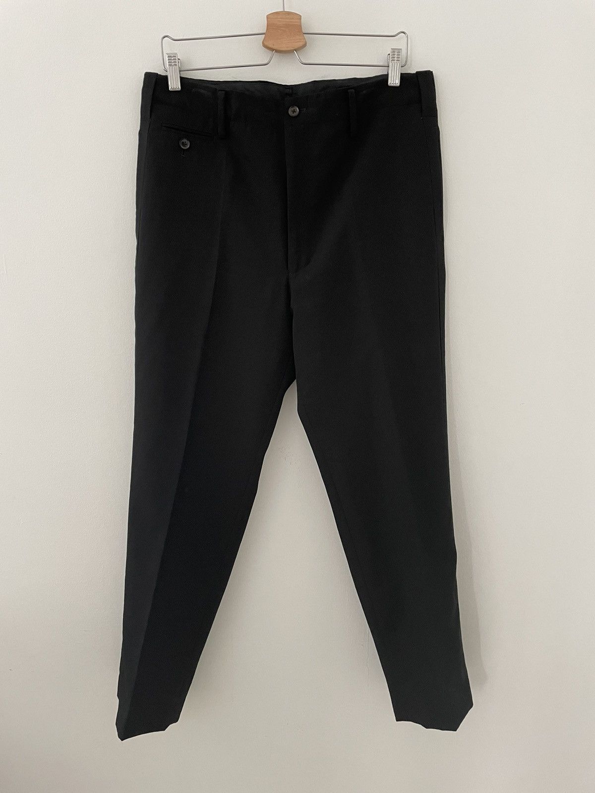 image of Yohji Yamamoto Tuxedo Stripe Pants in Black, Men's (Size 30)