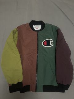 Champion Supreme Color Blocked Jacket | Grailed