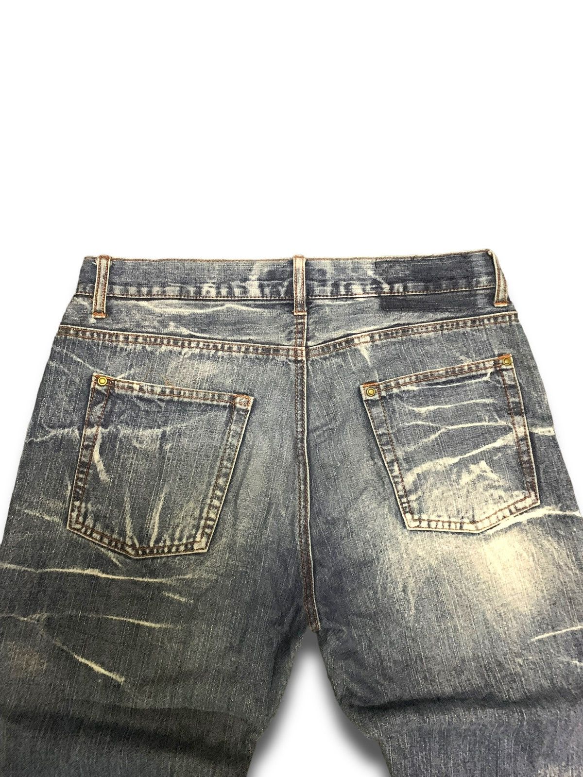 Japanese Brand Vintage 90s Distressed Kaihara Jeans Size US 33 - 7 Thumbnail