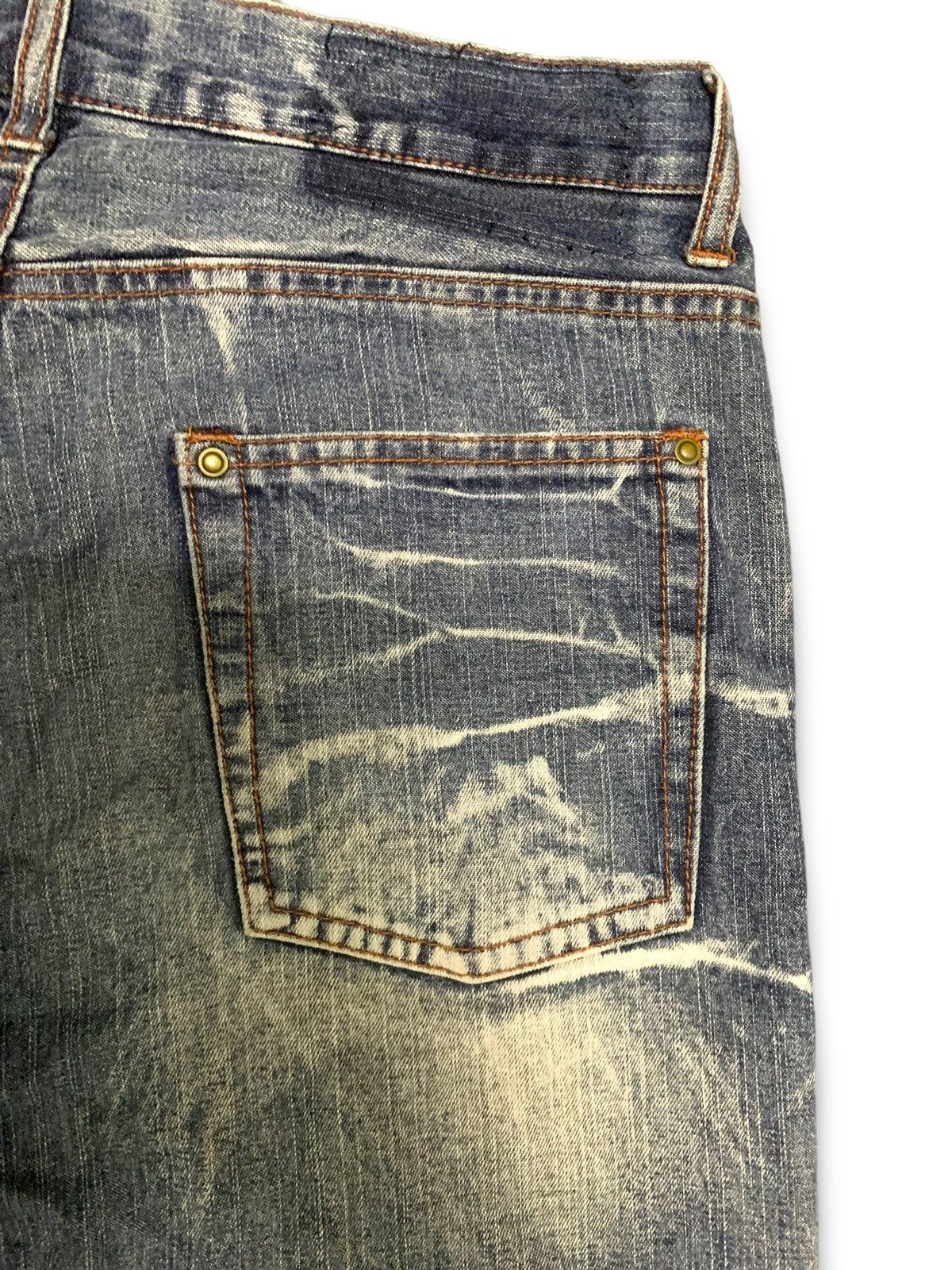 Japanese Brand Vintage 90s Distressed Kaihara Jeans Size US 33 - 8 Thumbnail