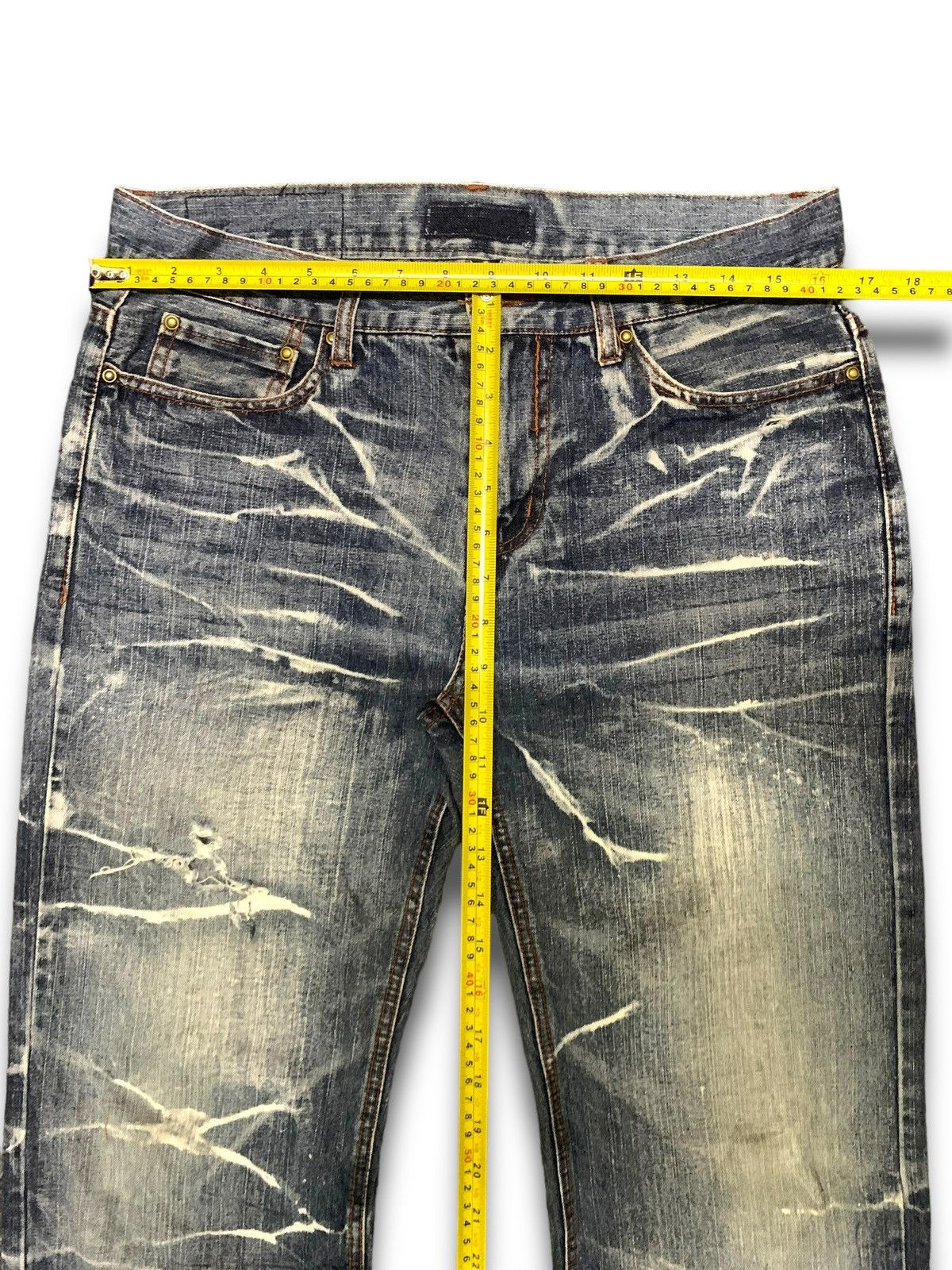 Japanese Brand Vintage 90s Distressed Kaihara Jeans Size US 33 - 13 Thumbnail